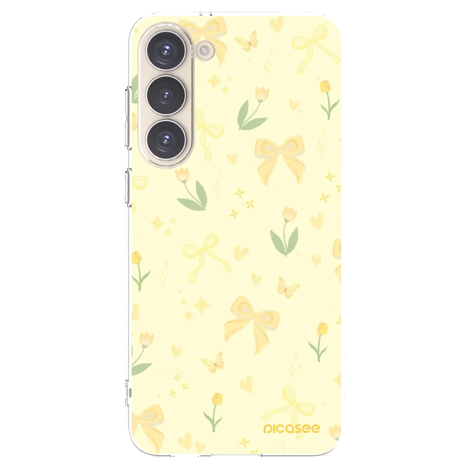 Picasee silikonski prozorni ovitek za Samsung Galaxy S23+ 5G - Honey Blossom