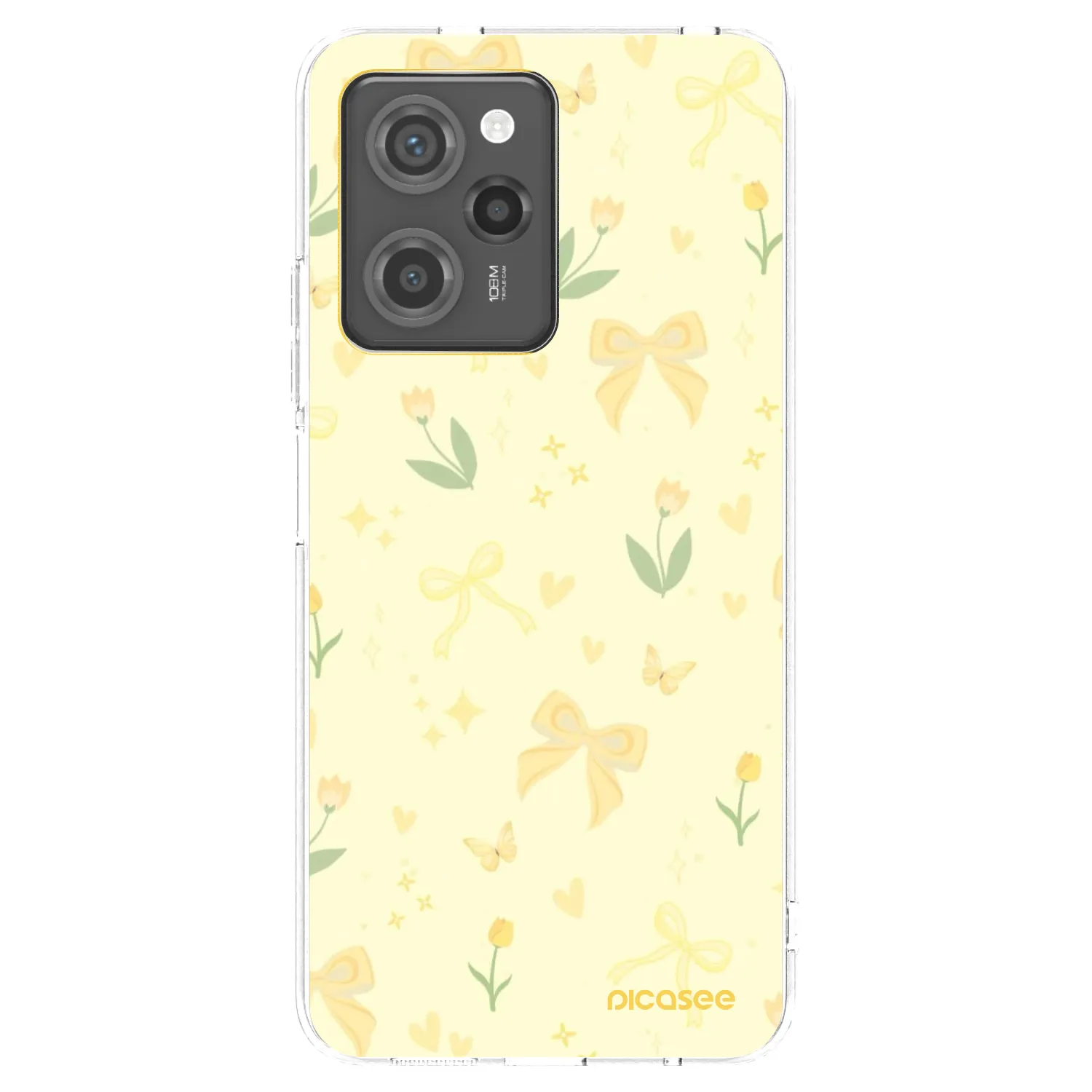 Picasee silikonski črni ovitek za Xiaomi Poco X5 Pro - Honey Blossom