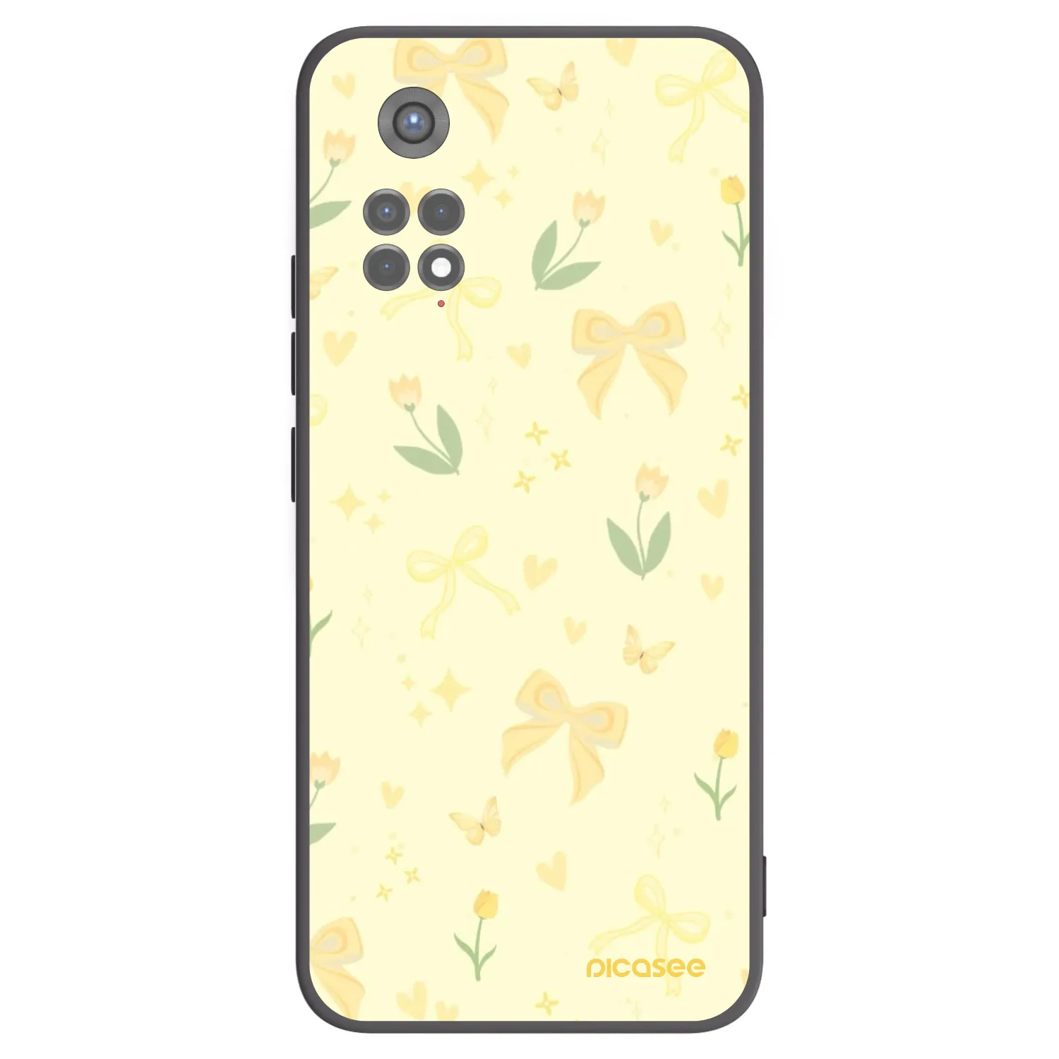 Picasee silikonski črni ovitek za Xiaomi Redmi Note 11S 5G - Honey Blossom