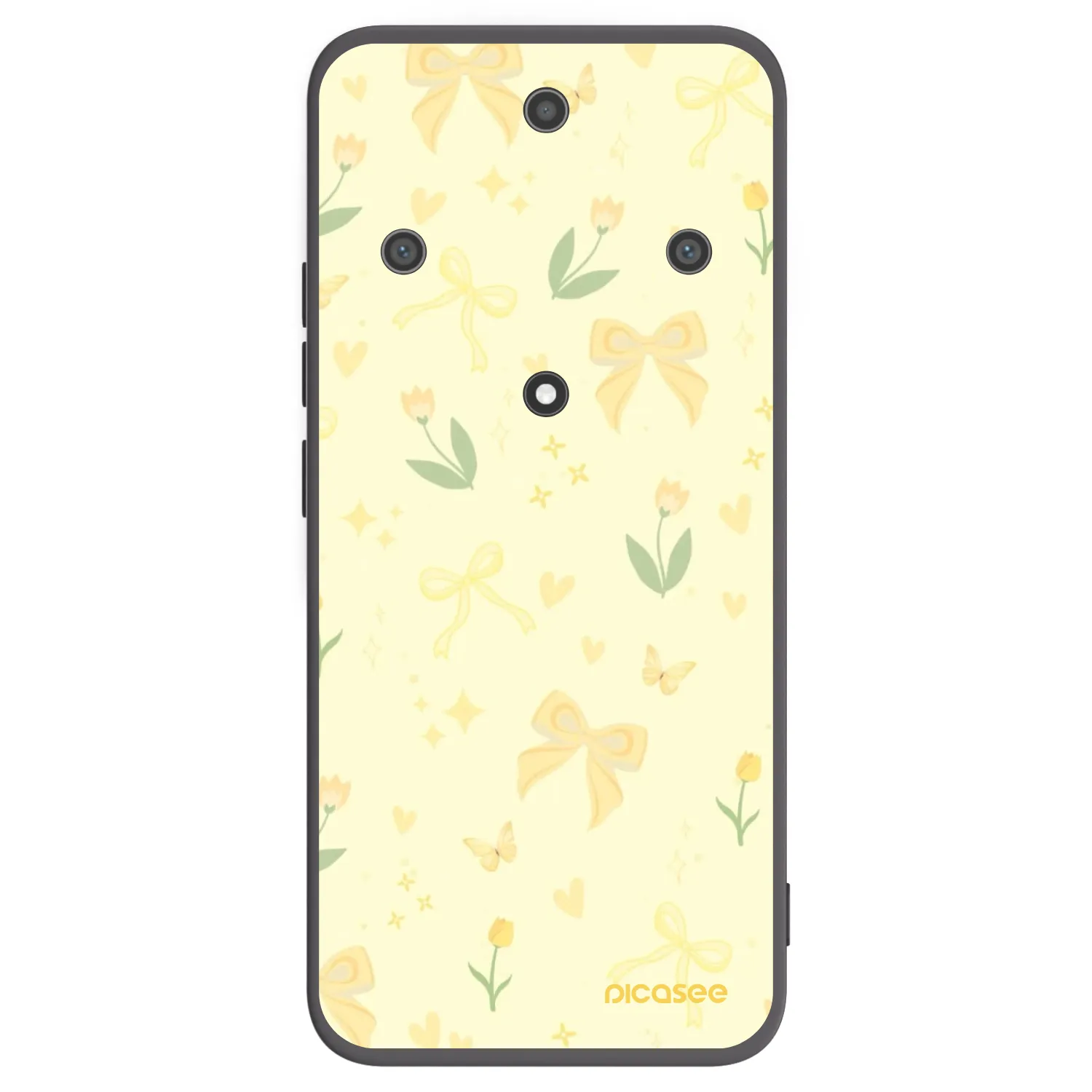 Picasee silikonski črni ovitek za Honor Magic5 Lite 5G - Honey Blossom