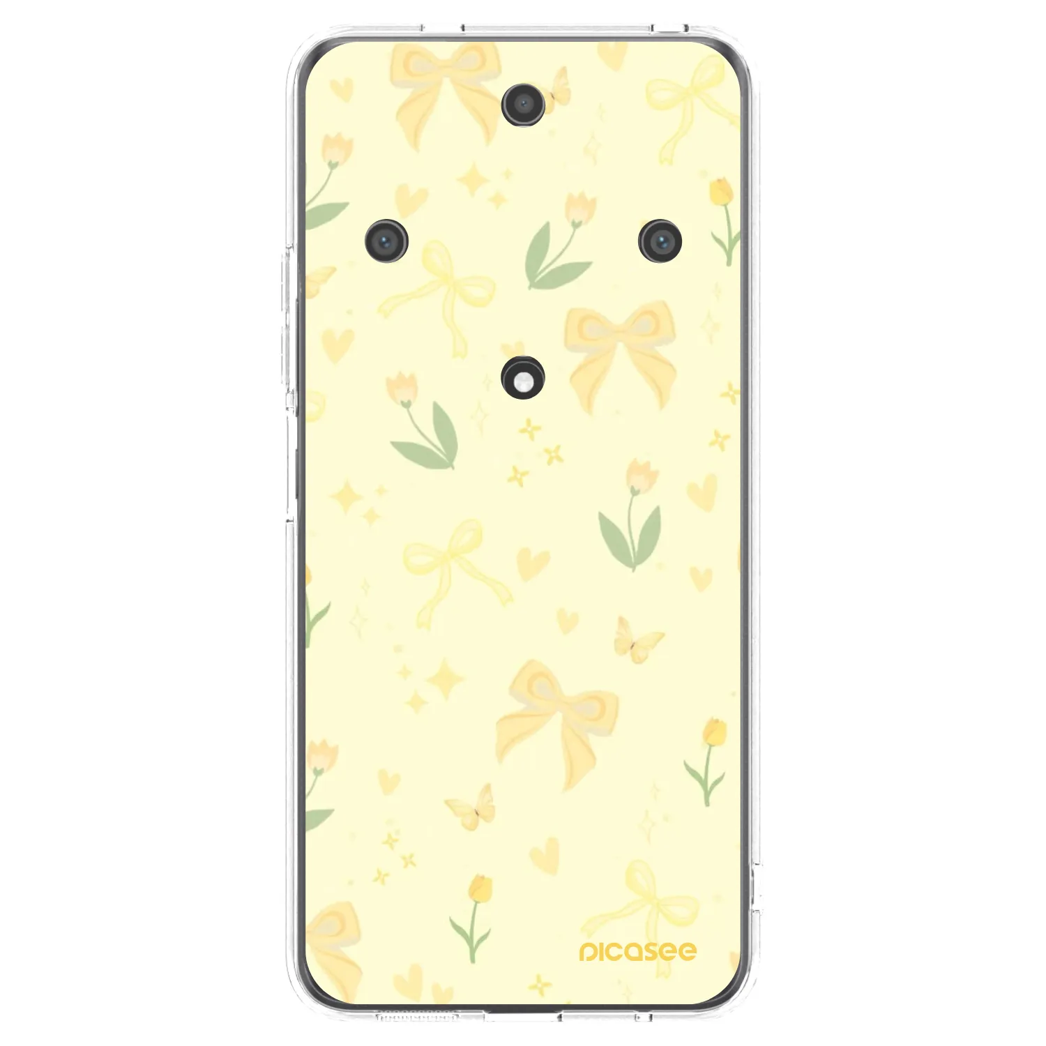Picasee silikonski prozorni ovitek za Honor Magic5 Lite 5G - Honey Blossom