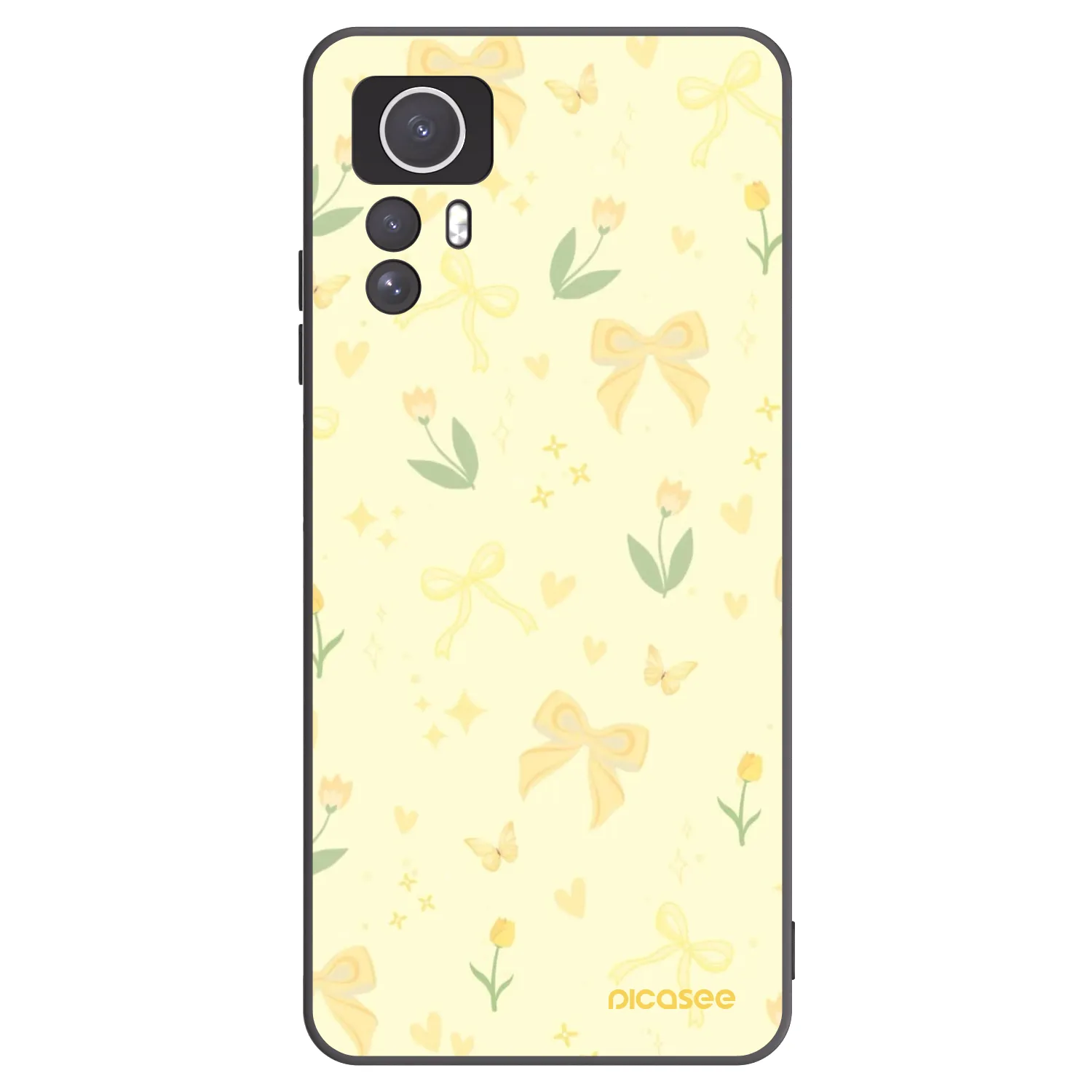 Picasee silikonski črni ovitek za Xiaomi Redmi Note 12S - Honey Blossom