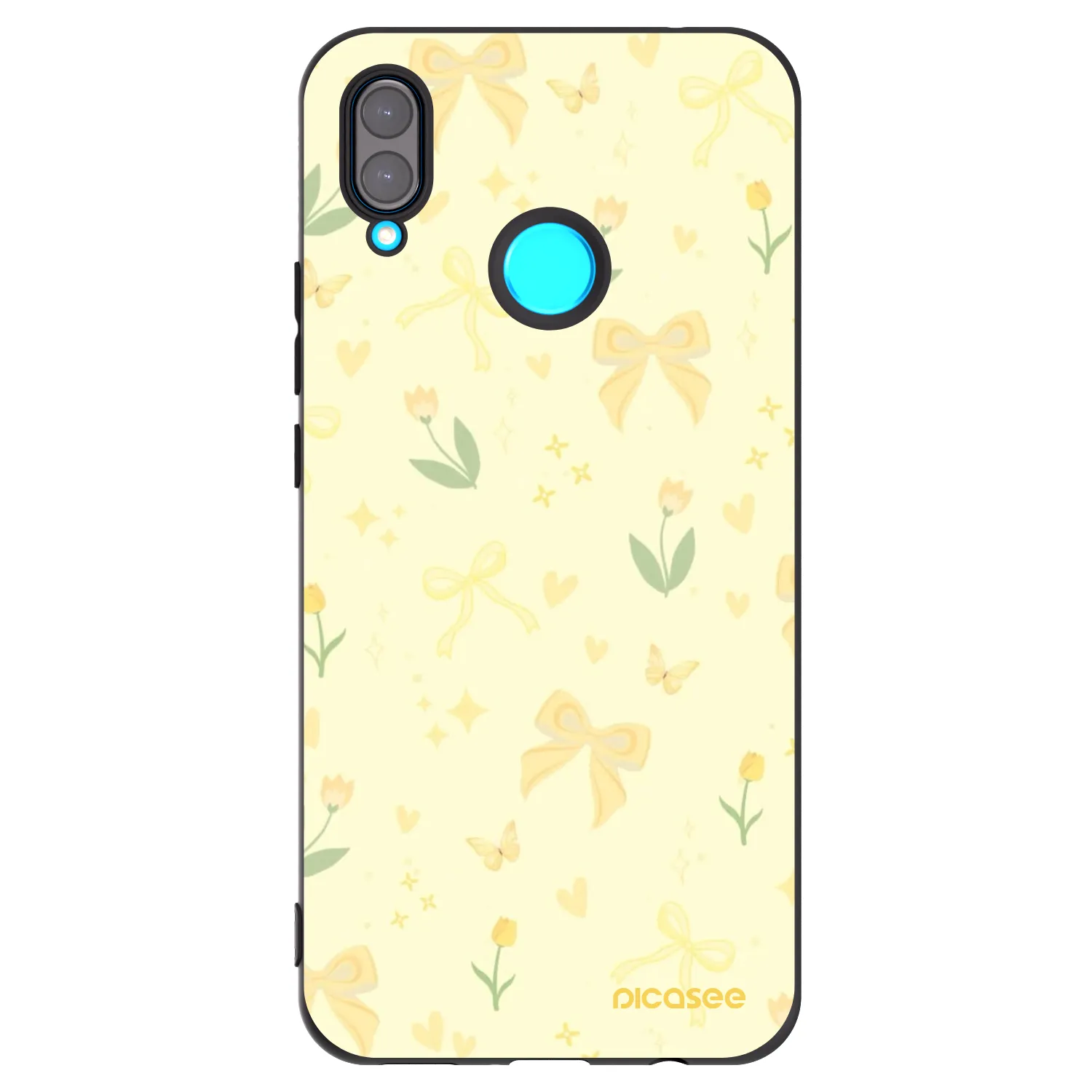 Picasee silikonski črni ovitek za Huawei Nova 3 - Honey Blossom