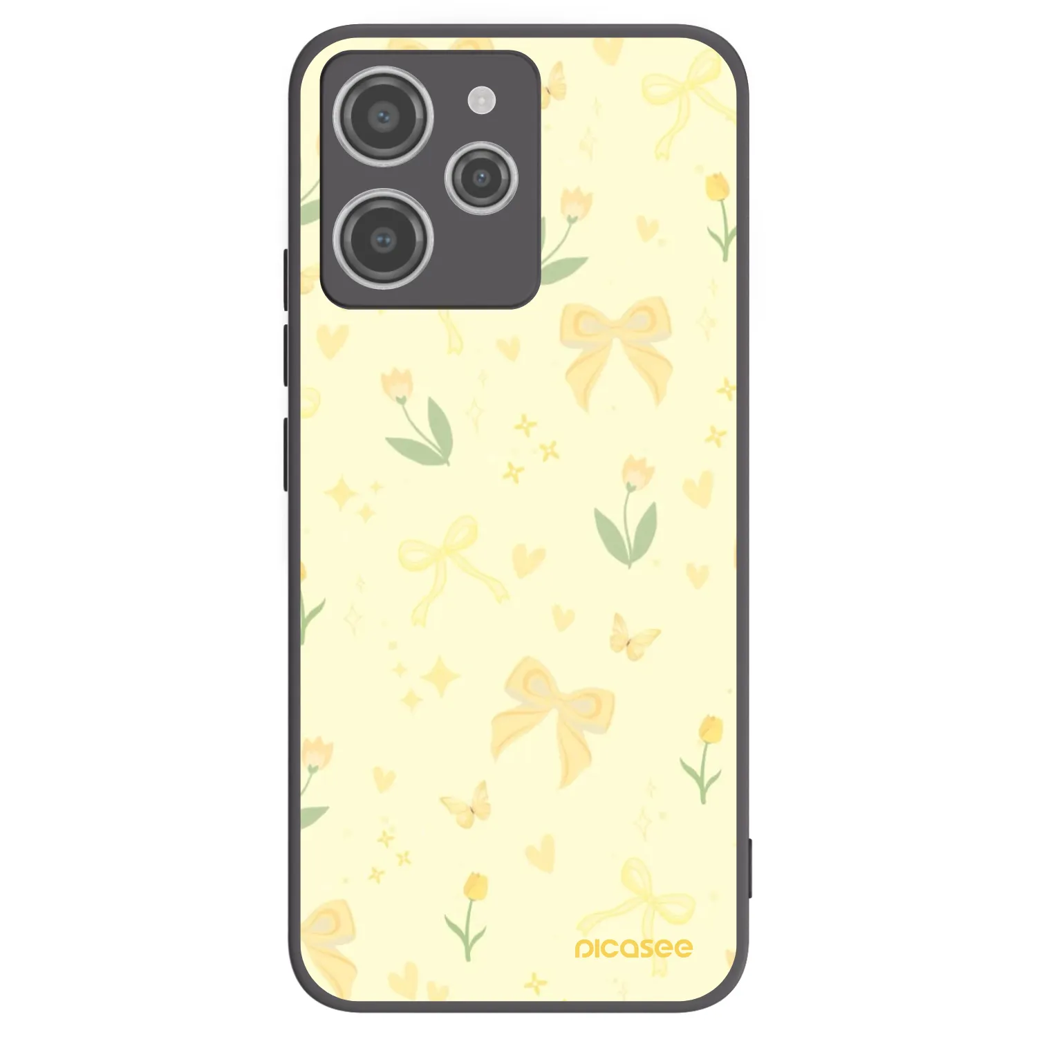 Picasee silikonski črni ovitek za Xiaomi Redmi 12 4G - Honey Blossom