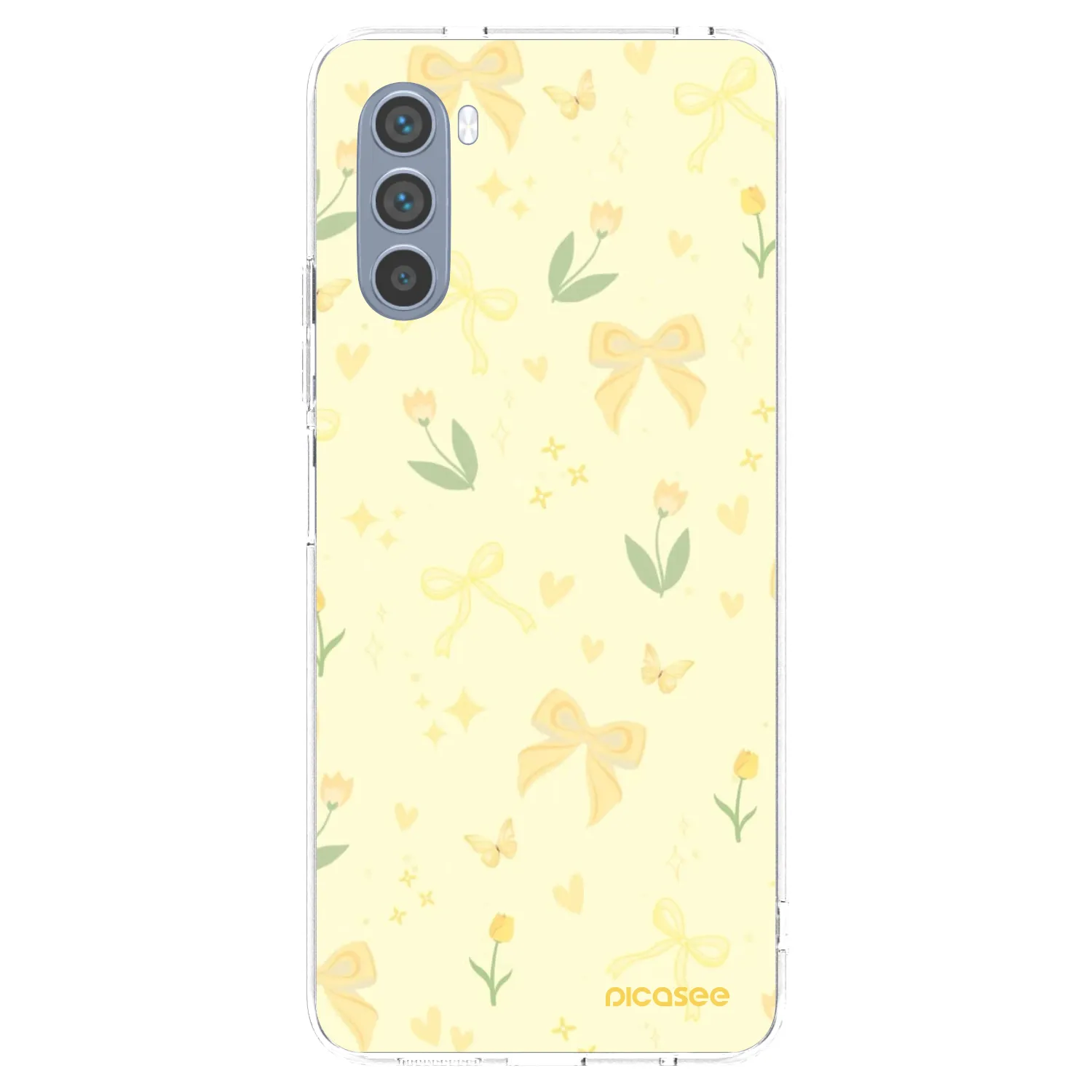 Picasee silikonski prozorni ovitek za Motorola Moto G62 - Honey Blossom