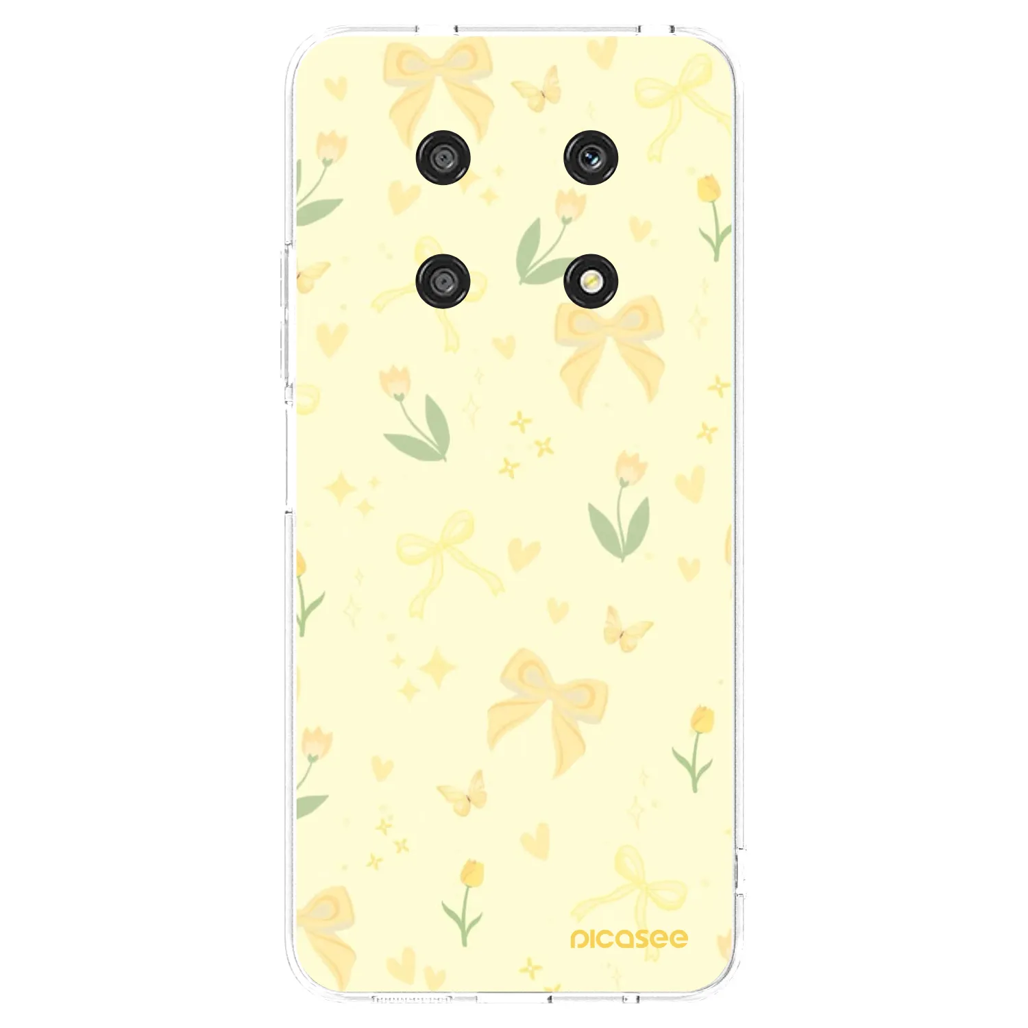 Picasee silikonski prozorni ovitek za Honor Magic4 Lite 5G - Honey Blossom