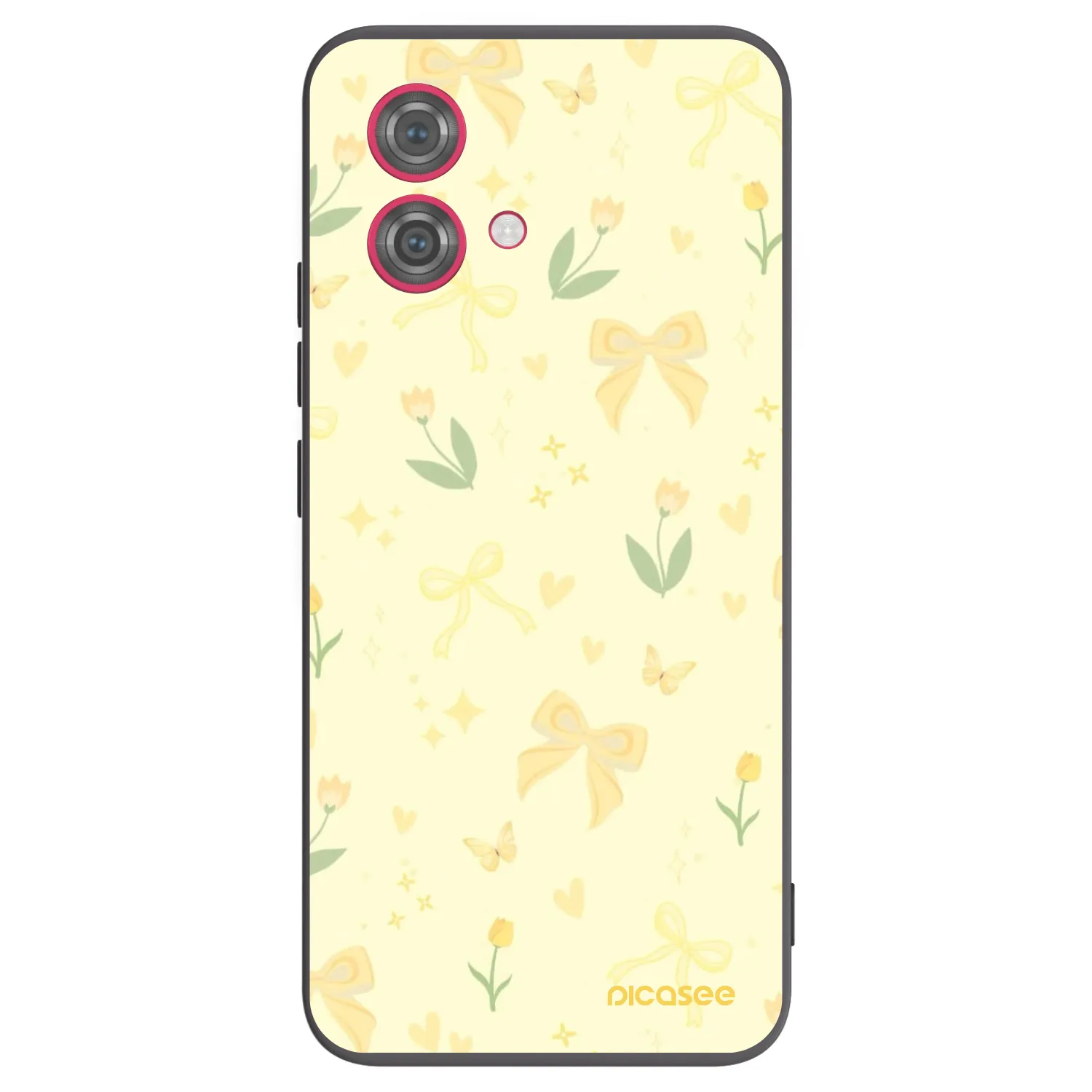 Picasee silikonski črni ovitek za Motorola Moto G84 5G - Honey Blossom