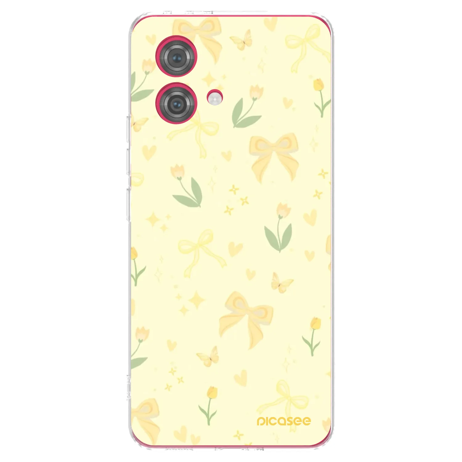 Picasee silikonski prozorni ovitek za Motorola Moto G84 5G - Honey Blossom