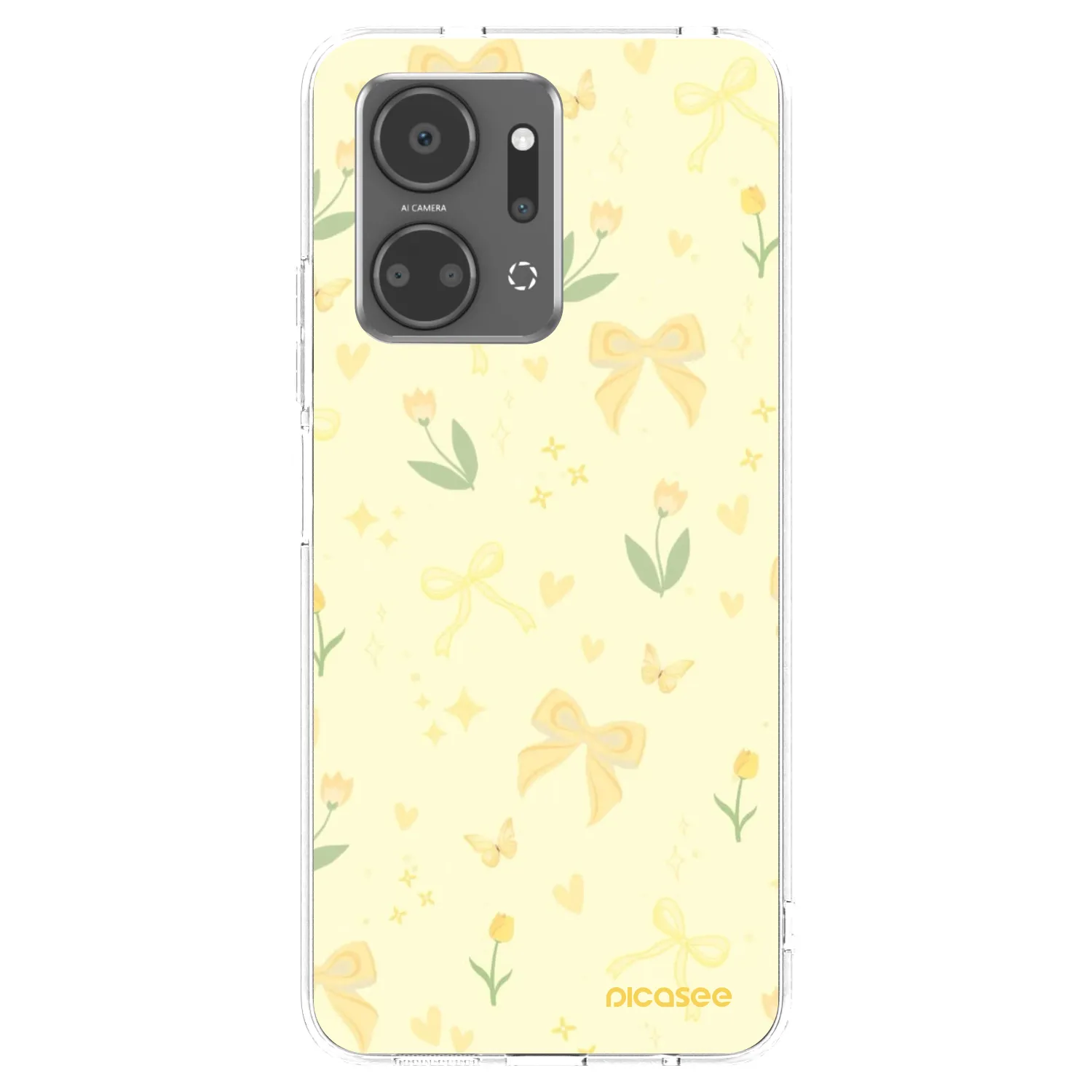 Picasee silikonski prozorni ovitek za Honor X7a - Honey Blossom