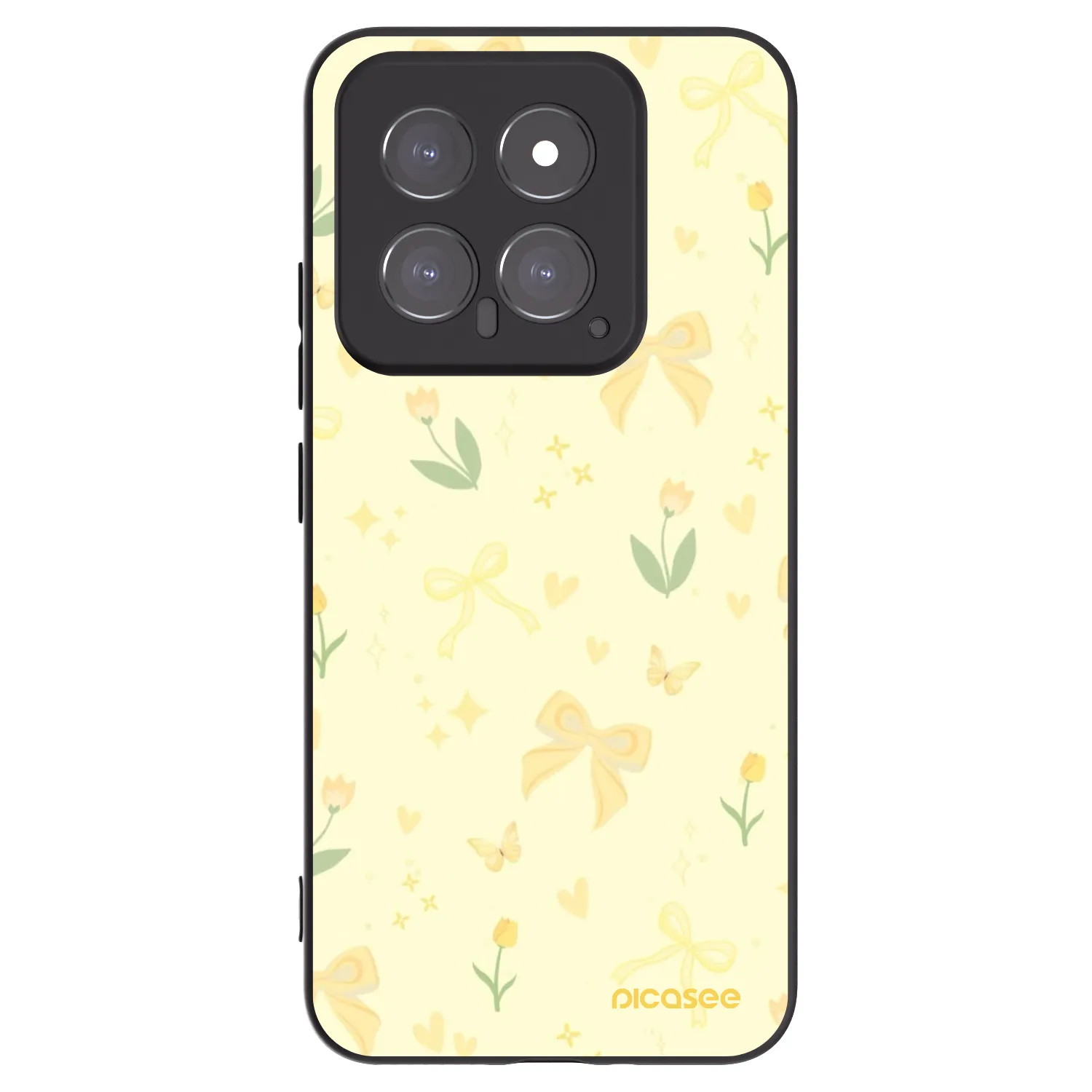 Picasee silikonski črni ovitek za Xiaomi 14 - Honey Blossom