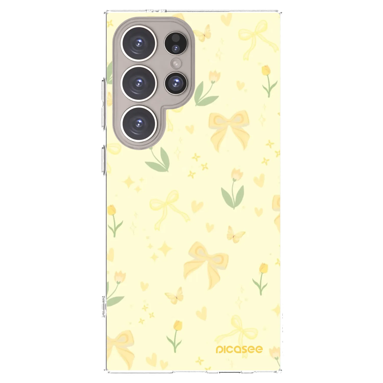 Picasee silikonski prozorni ovitek za Samsung Galaxy S24 Ultra S928B 5G - Honey Blossom