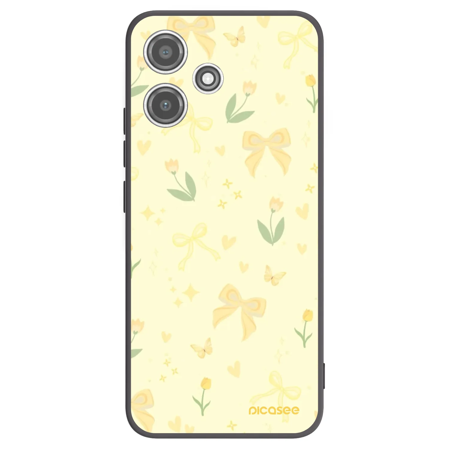 Picasee silikonski črni ovitek za Xiaomi Redmi 12 5G - Honey Blossom