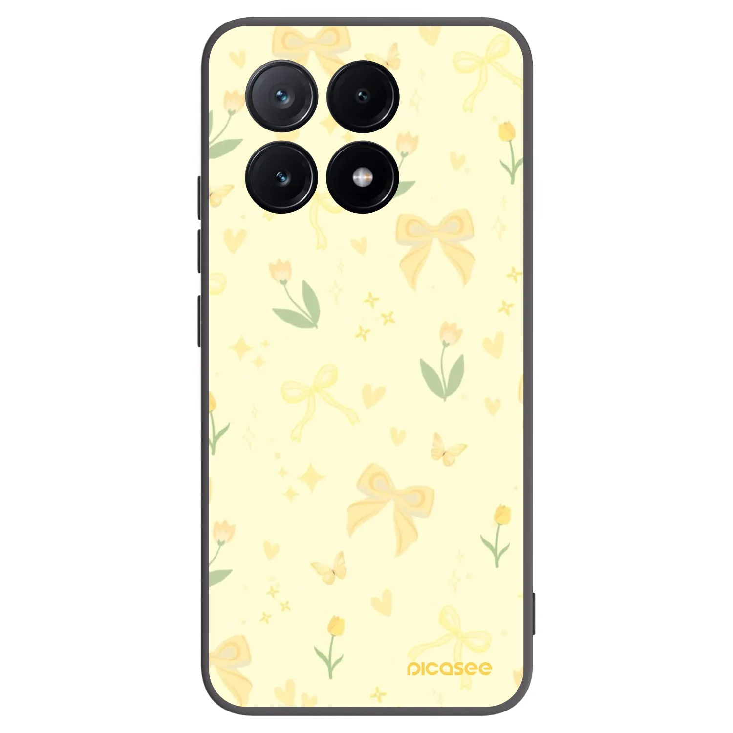 Picasee silikonski črni ovitek za Xiaomi Poco X6 Pro - Honey Blossom