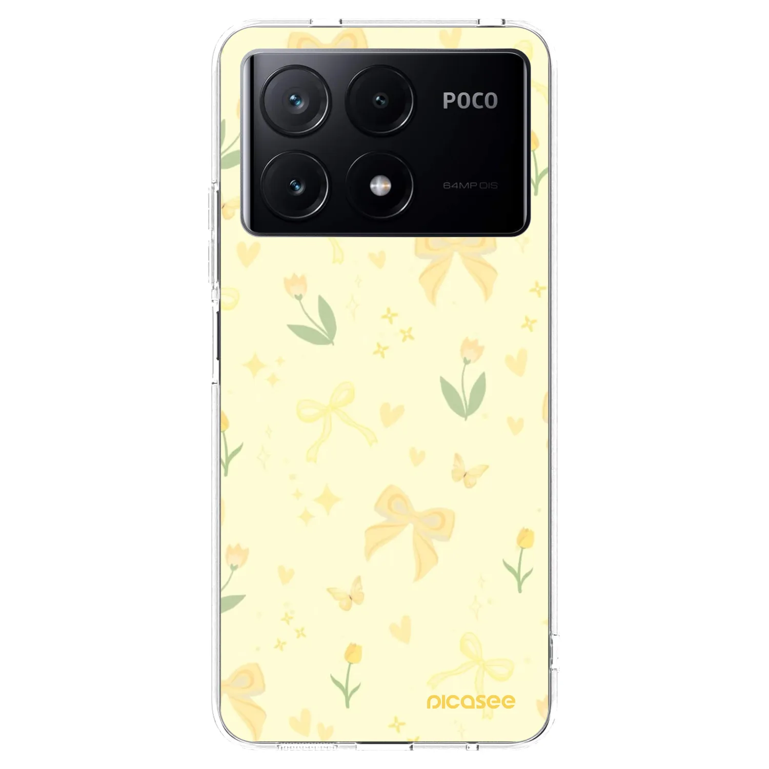 Picasee silikonski prozorni ovitek za Xiaomi Poco X6 Pro - Honey Blossom
