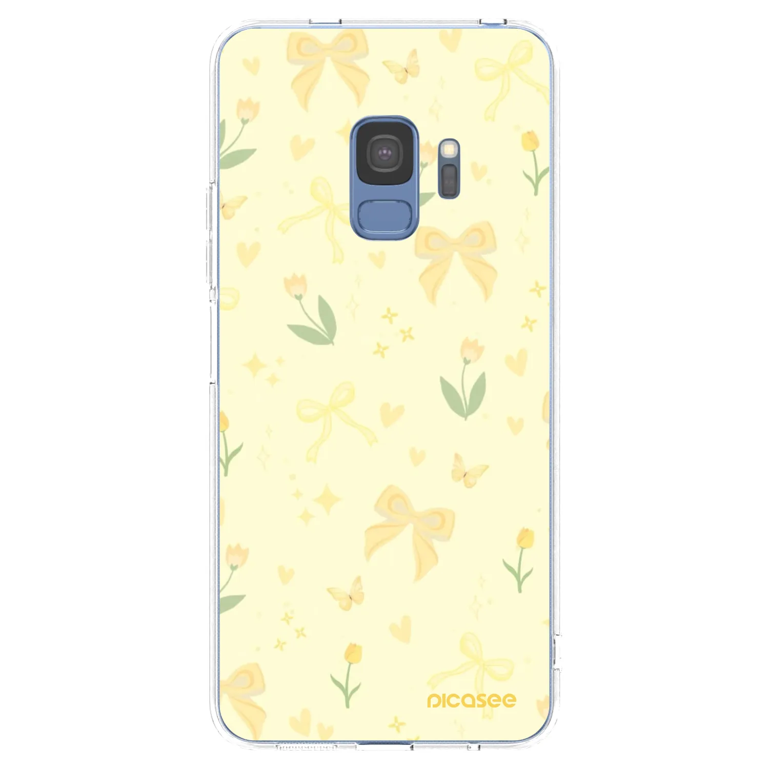 Picasee silikonski prozorni ovitek za Samsung Galaxy S9 G960F - Honey Blossom