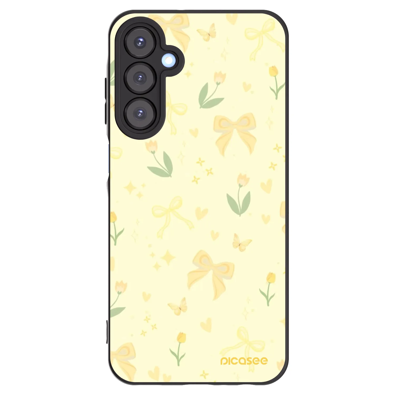 Picasee silikonski črni ovitek za Samsung Galaxy A25 A256B 5G - Honey Blossom