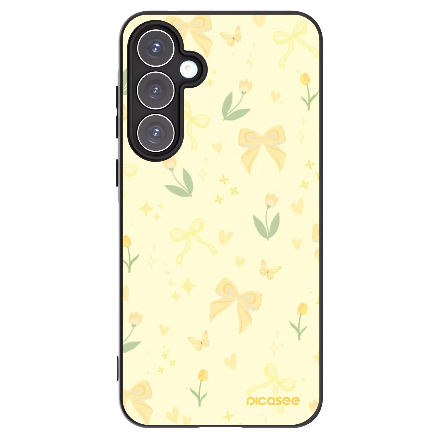 Picasee silikonski črni ovitek za Samsung Galaxy A55 5G A556B - Honey Blossom