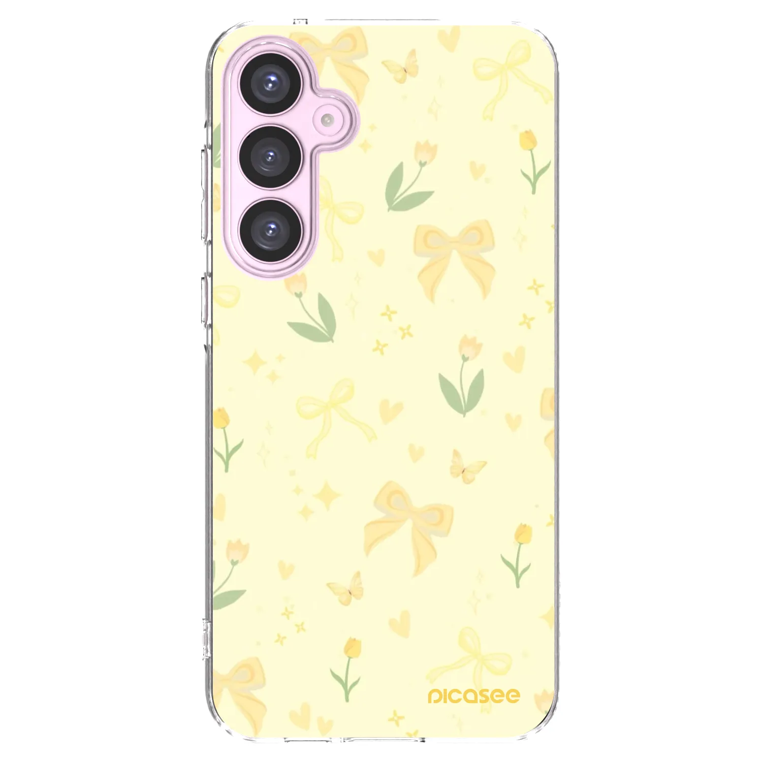 Picasee silikonski prozorni ovitek za Samsung Galaxy A55 5G A556B - Honey Blossom