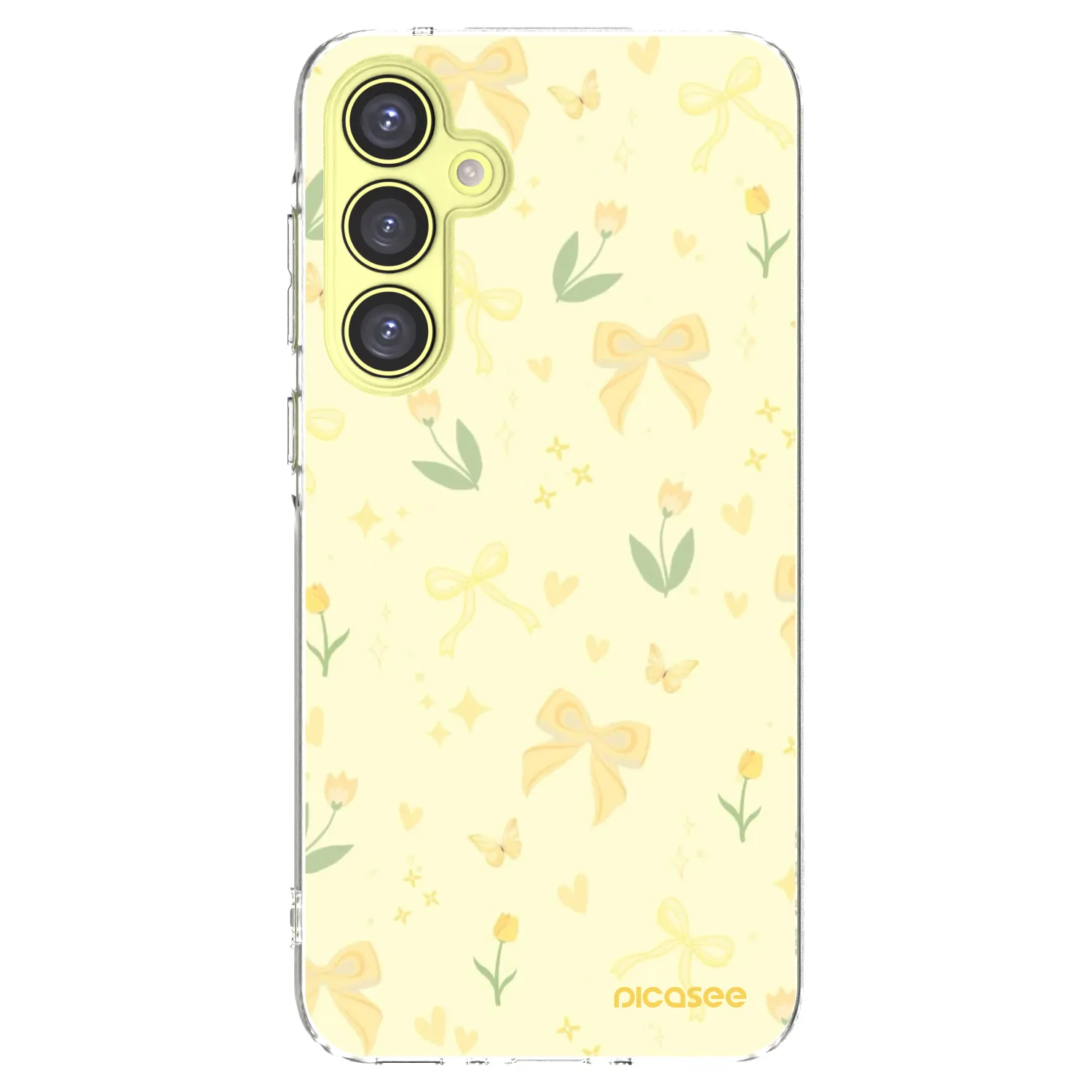 Picasee silikonski prozorni ovitek za Samsung Galaxy A35 5G A356B - Honey Blossom