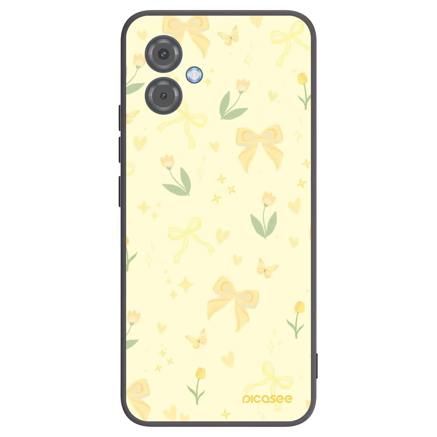 Picasee silikonski črni ovitek za Motorola Moto G14 - Honey Blossom