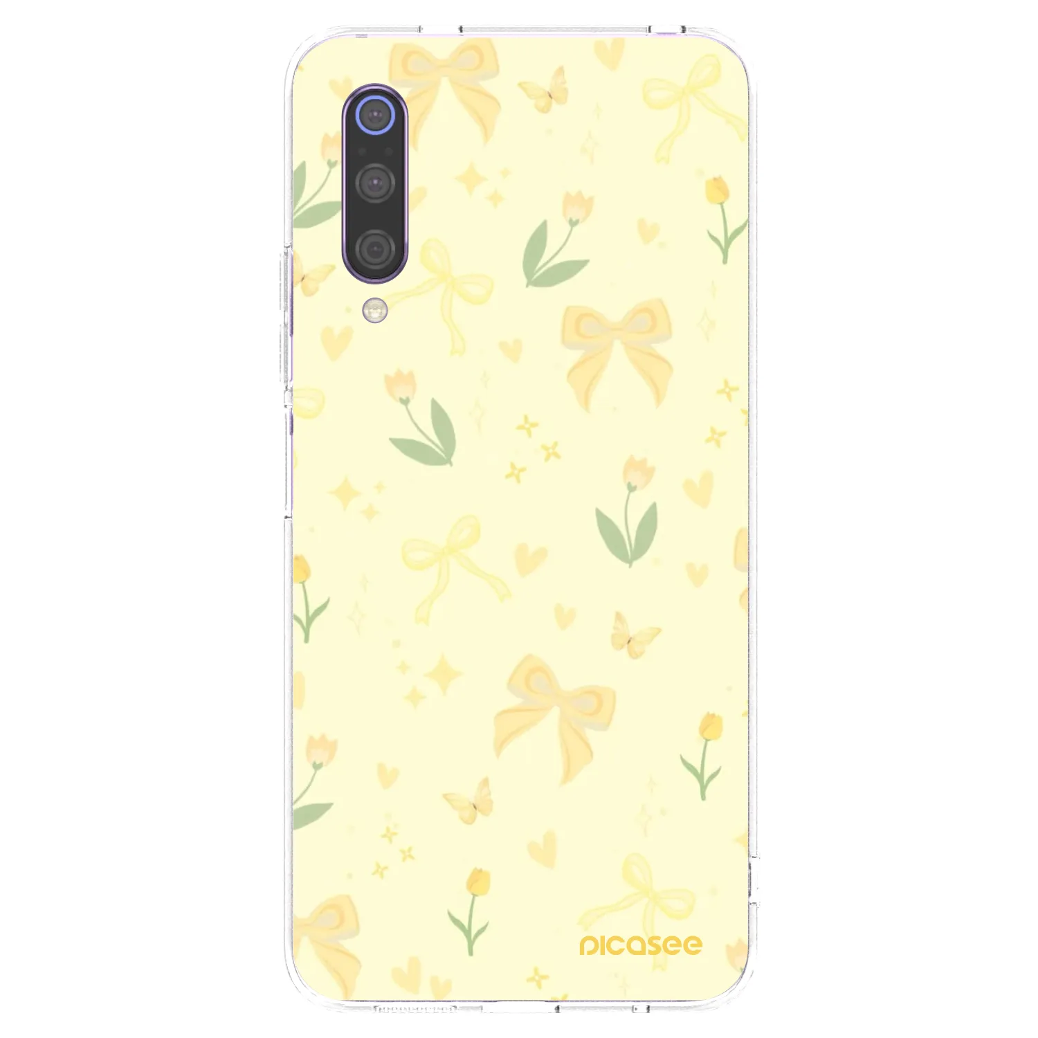Picasee silikonski prozorni ovitek za Xiaomi Mi 9 - Honey Blossom