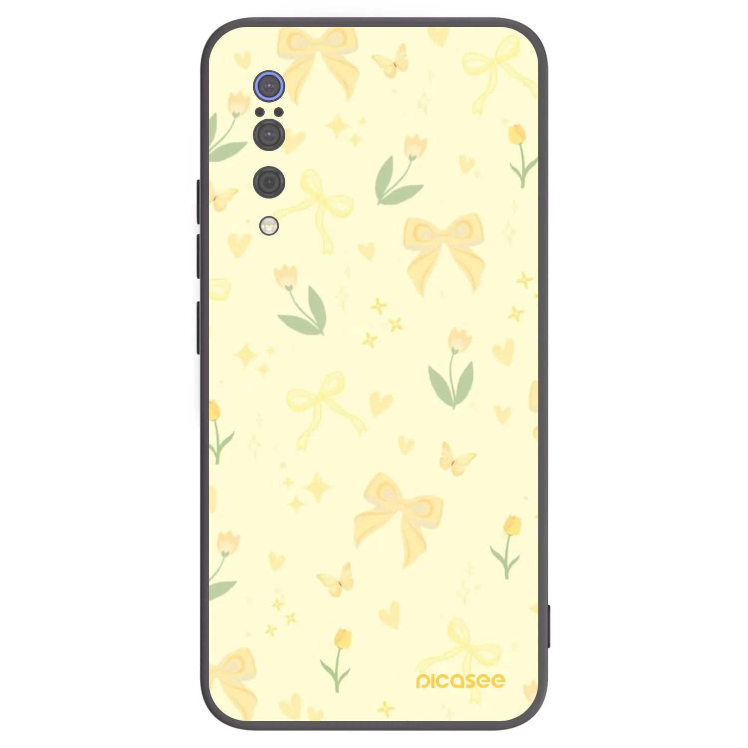 Picasee silikonski črni ovitek za Xiaomi Mi 9 - Honey Blossom