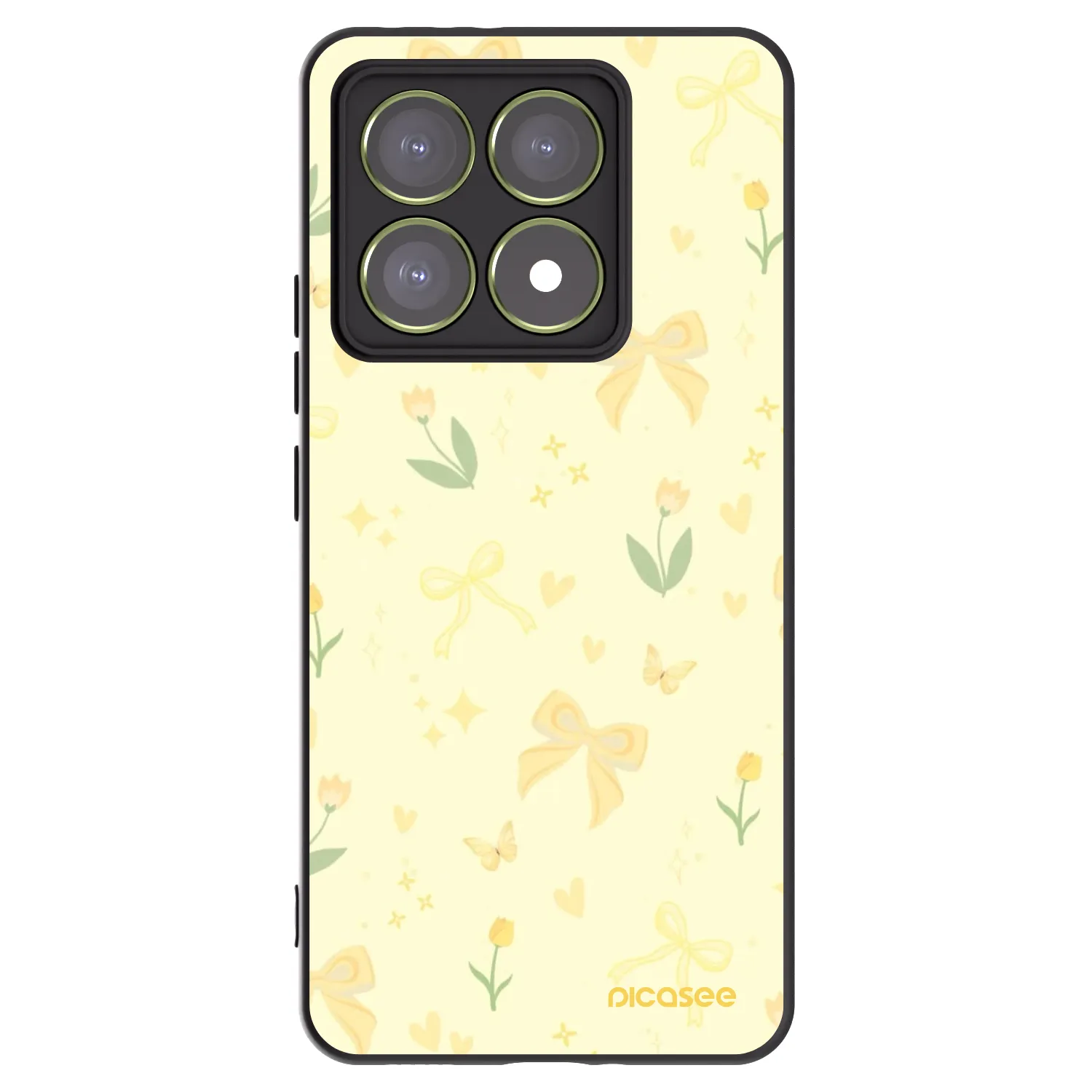 Picasee silikonski črni ovitek za Xiaomi 14T - Honey Blossom