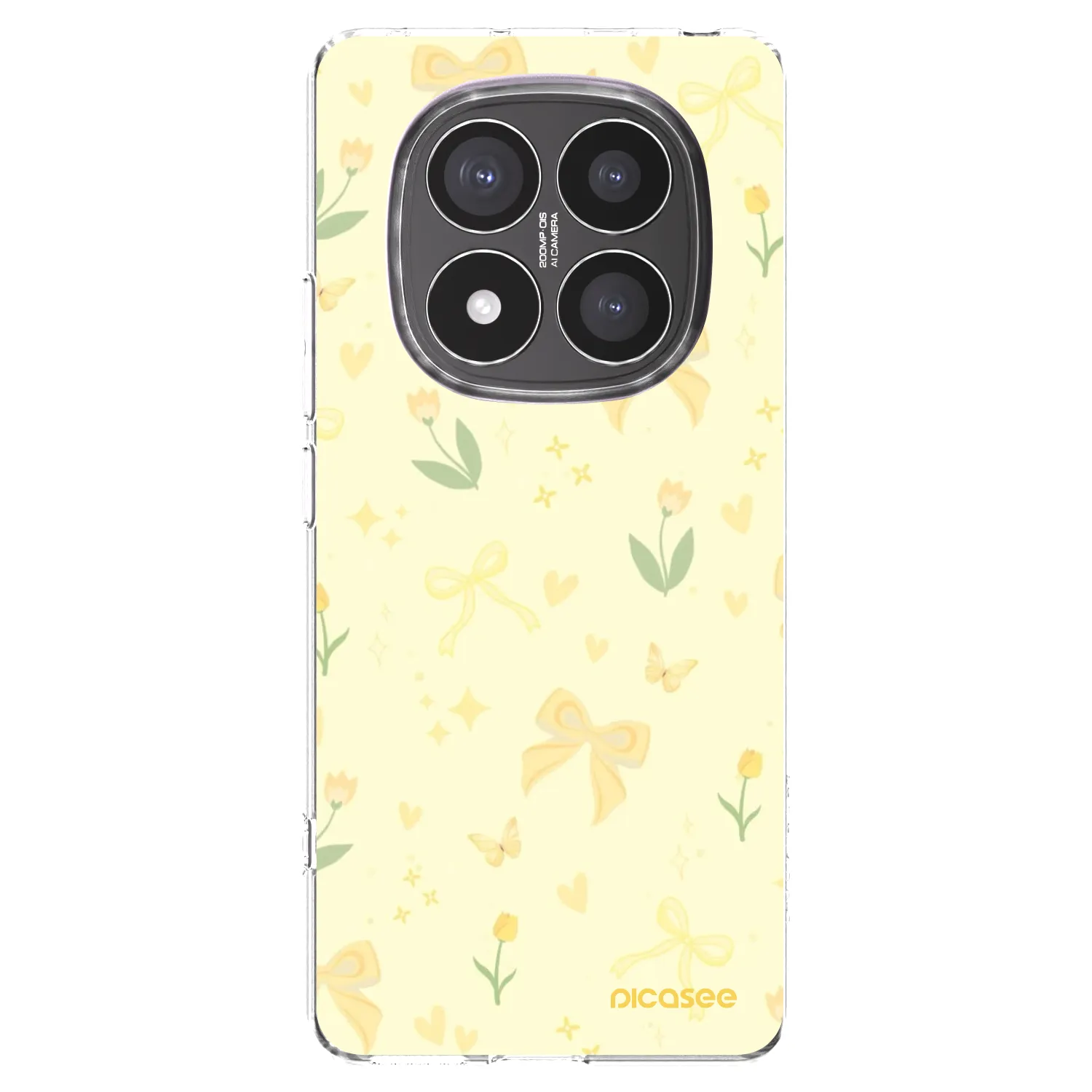 Picasee silikonski prozorni ovitek za Xiaomi Redmi Note 14 Pro+ 5G - Honey Blossom