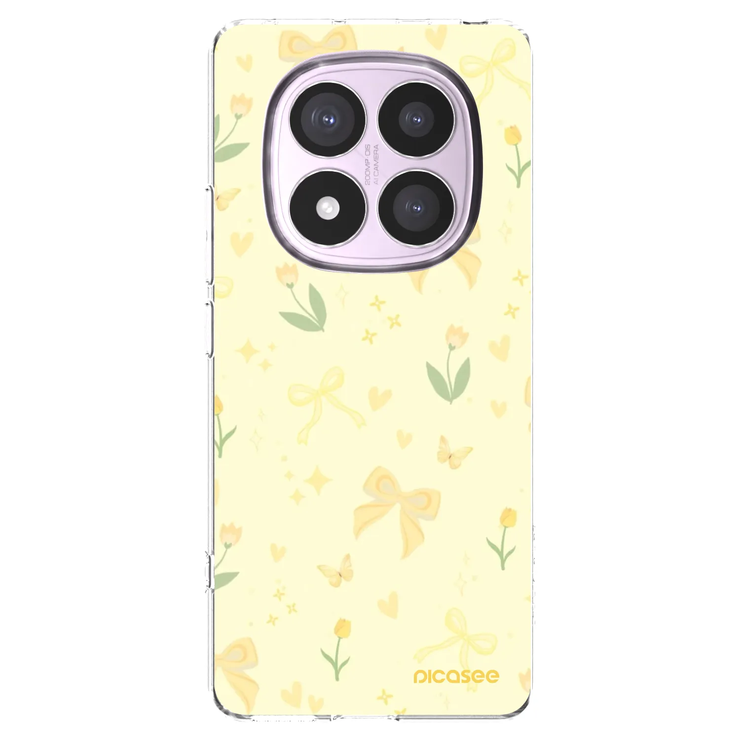 Picasee silikonski prozorni ovitek za Xiaomi Redmi Note 14 Pro 5G - Honey Blossom
