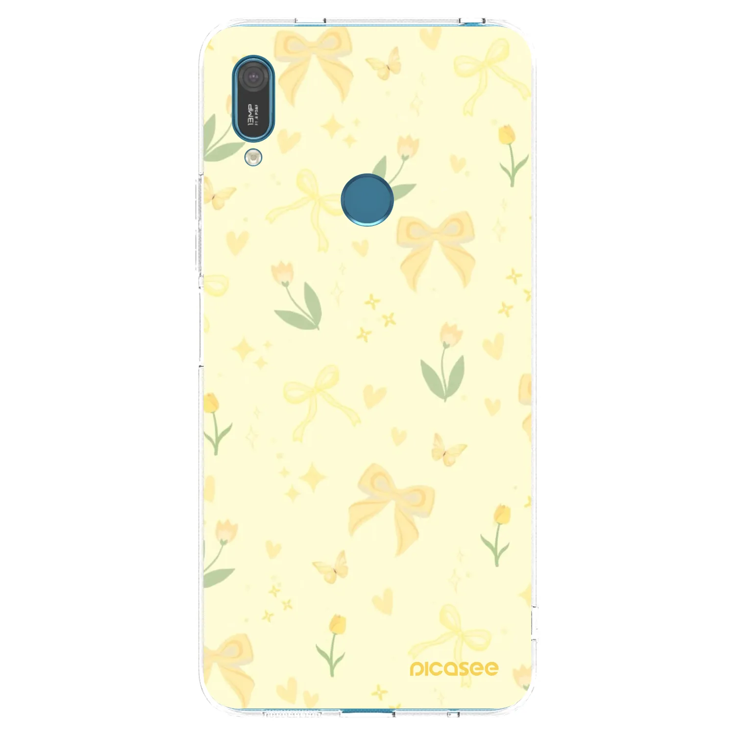 Picasee silikonski prozorni ovitek za Huawei Y7 2019 - Honey Blossom