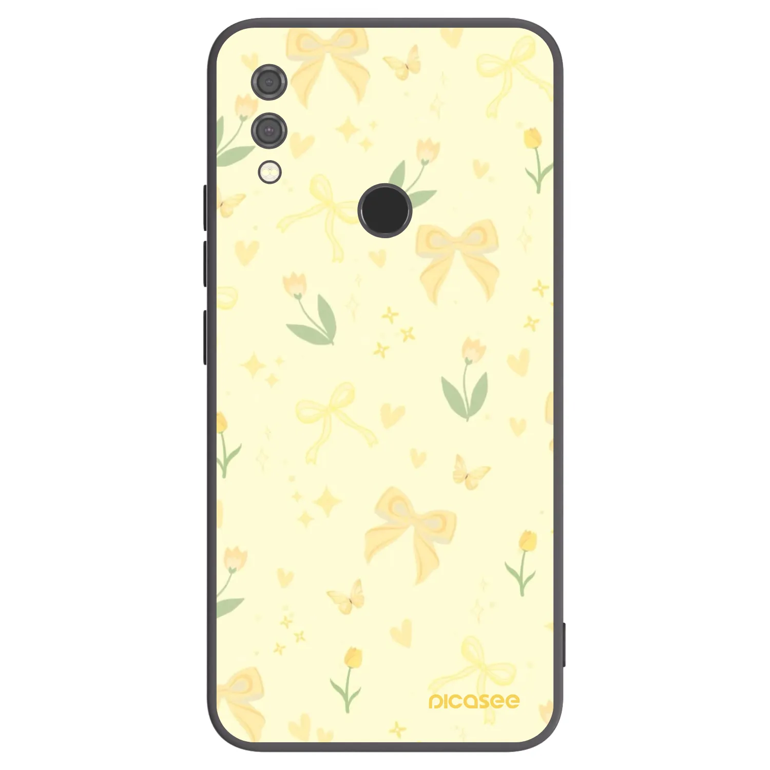Picasee silikonski črni ovitek za Xiaomi Redmi Note 7 - Honey Blossom
