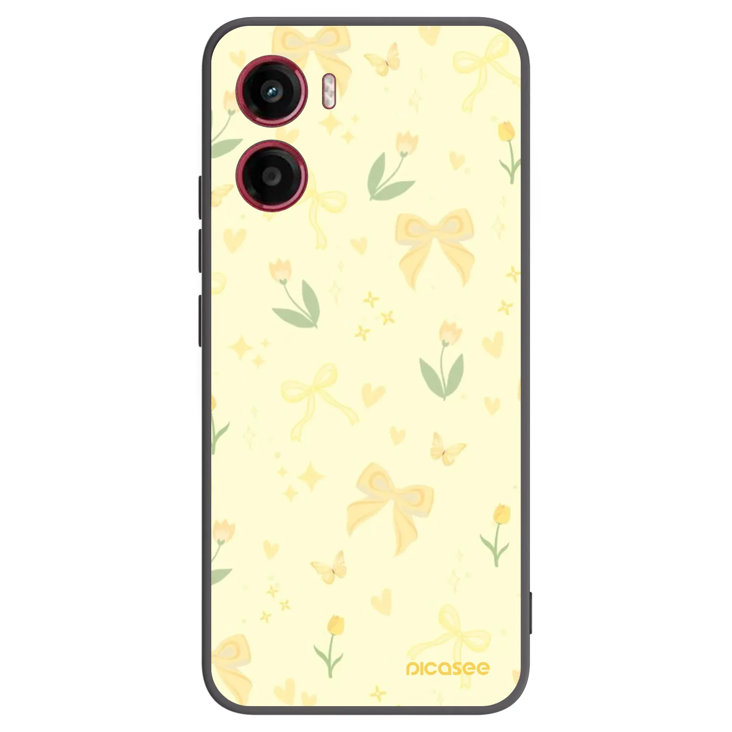 Picasee silikonski črni ovitek za Motorola Moto G05 - Honey Blossom