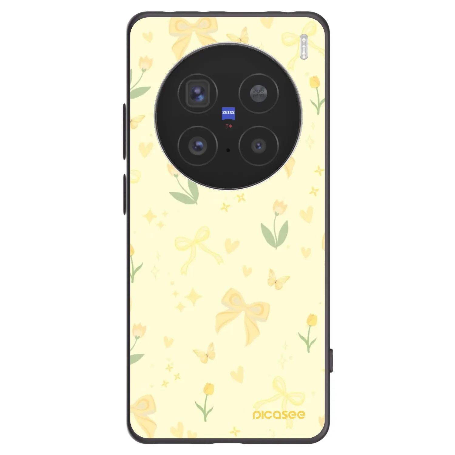 Picasee silikonski črni ovitek za Vivo X200 Pro - Honey Blossom