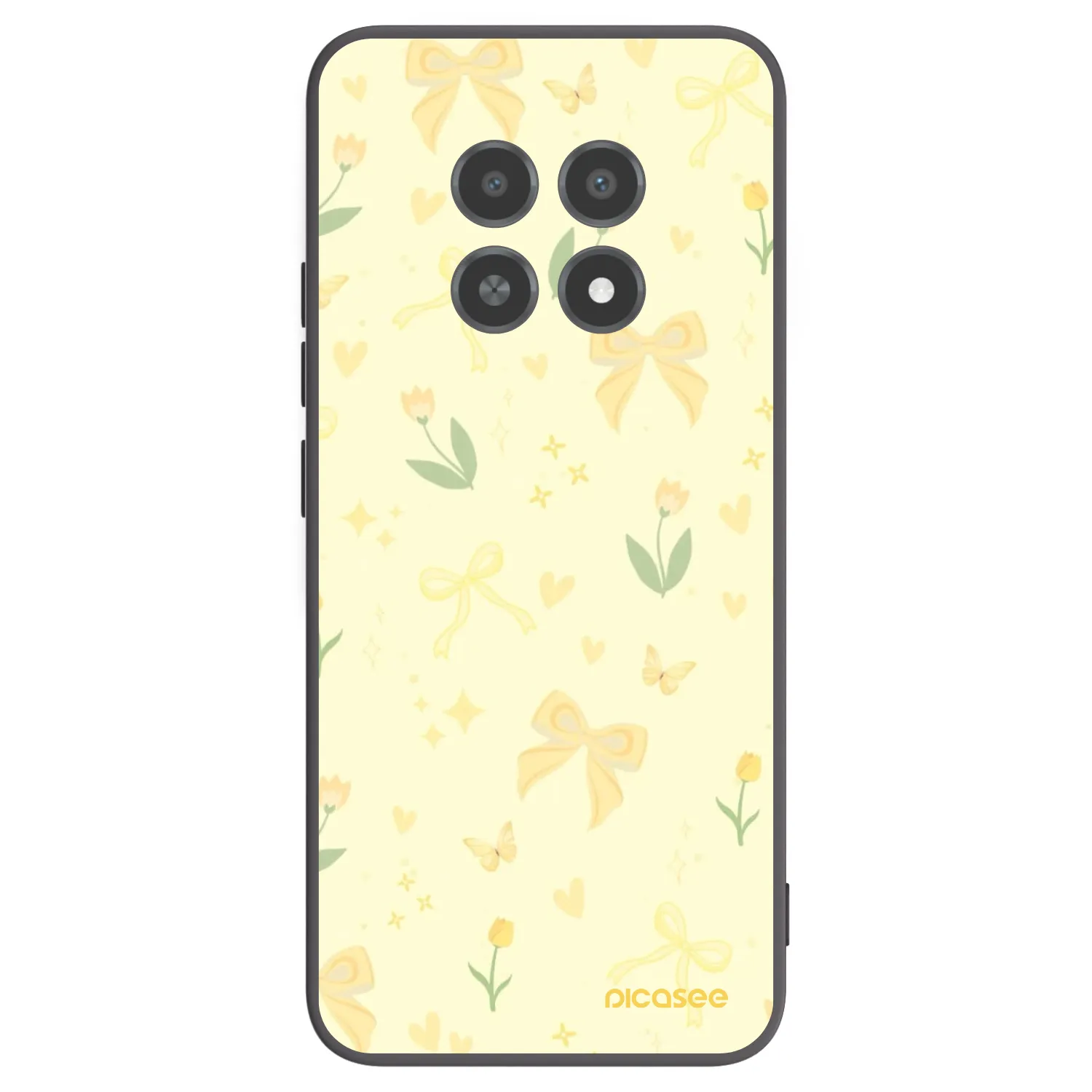 Picasee silikonski črni ovitek za Realme 12X - Honey Blossom