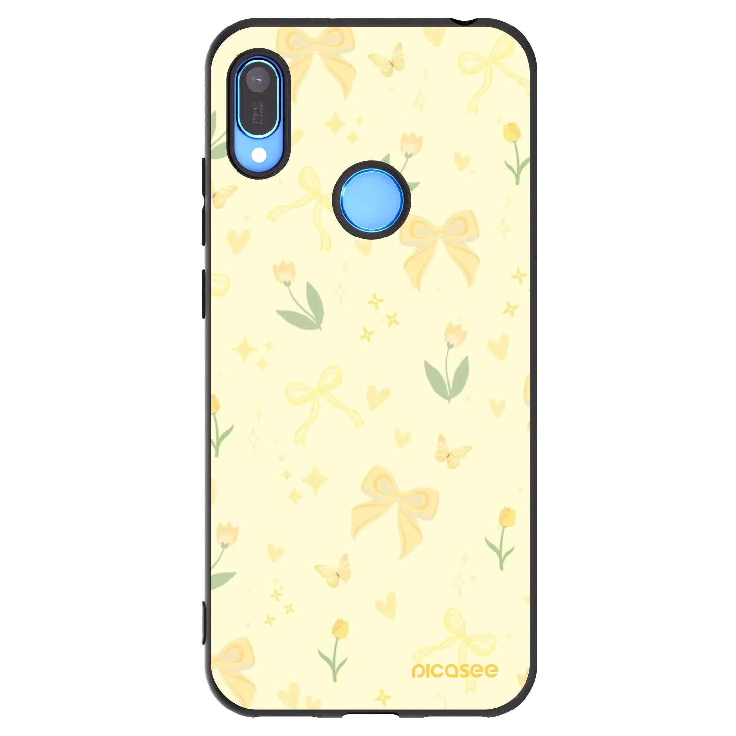 Picasee silikonski črni ovitek za Huawei Y6 2019 - Honey Blossom