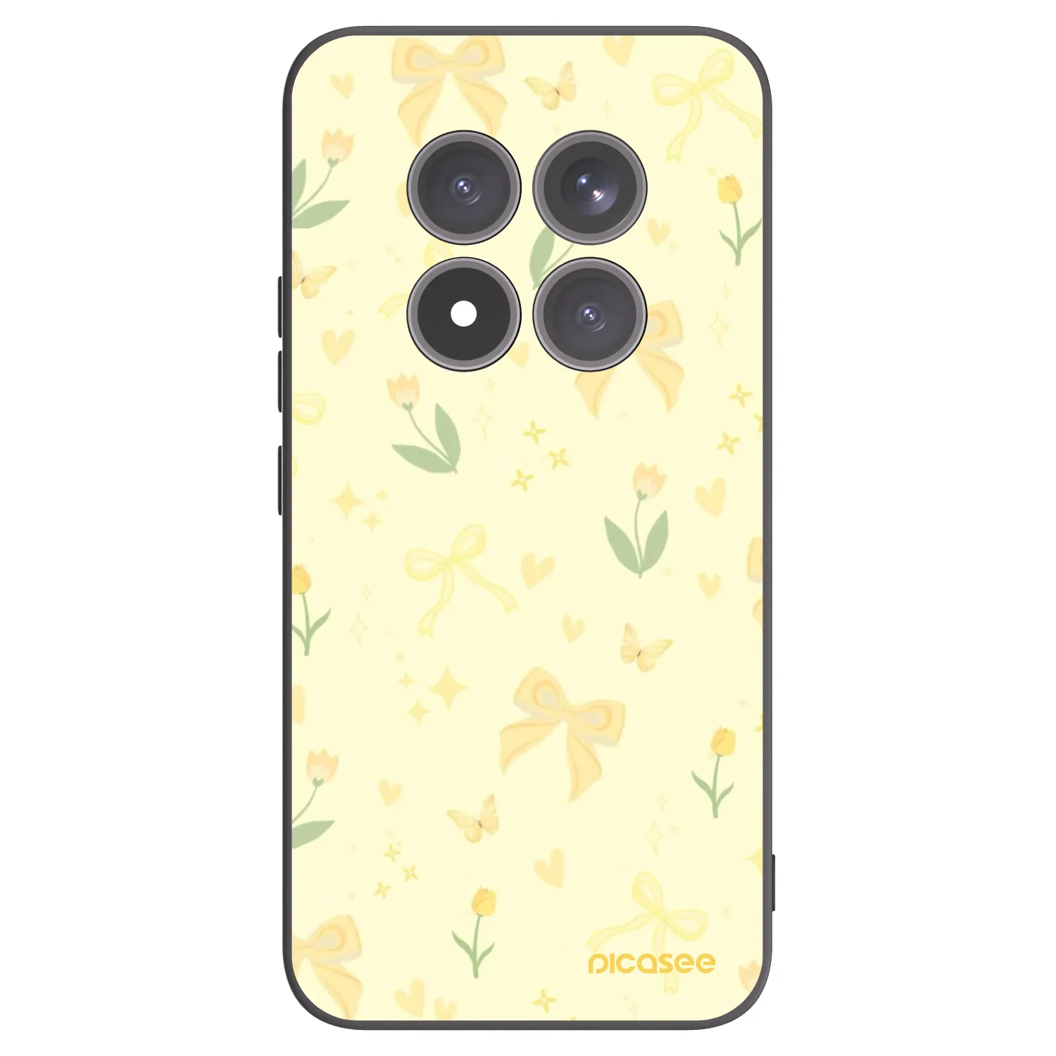 Picasee silikonski črni ovitek za Xiaomi Redmi Note 15 Pro+ - Honey Blossom