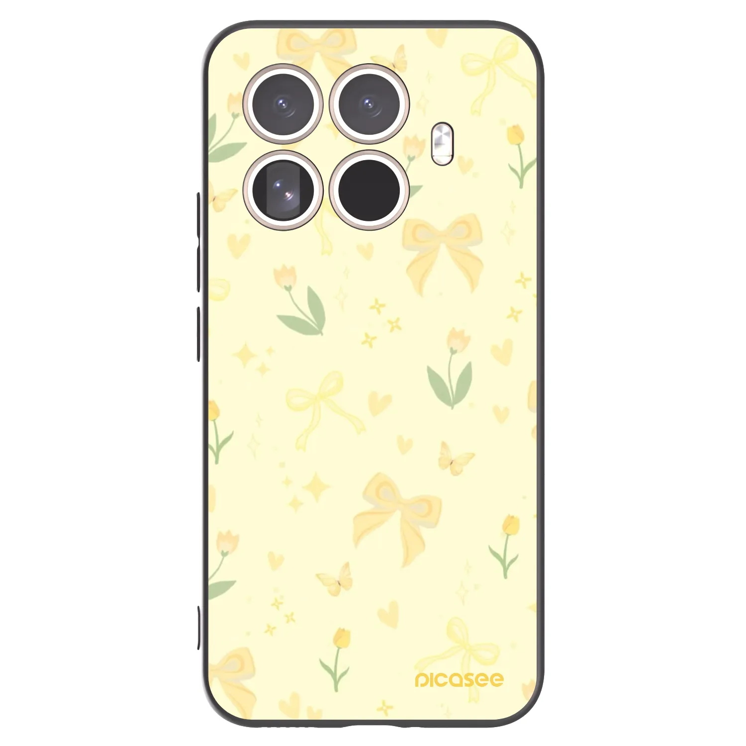 Picasee silikonski črni ovitek za Xiaomi 15T Pro - Honey Blossom