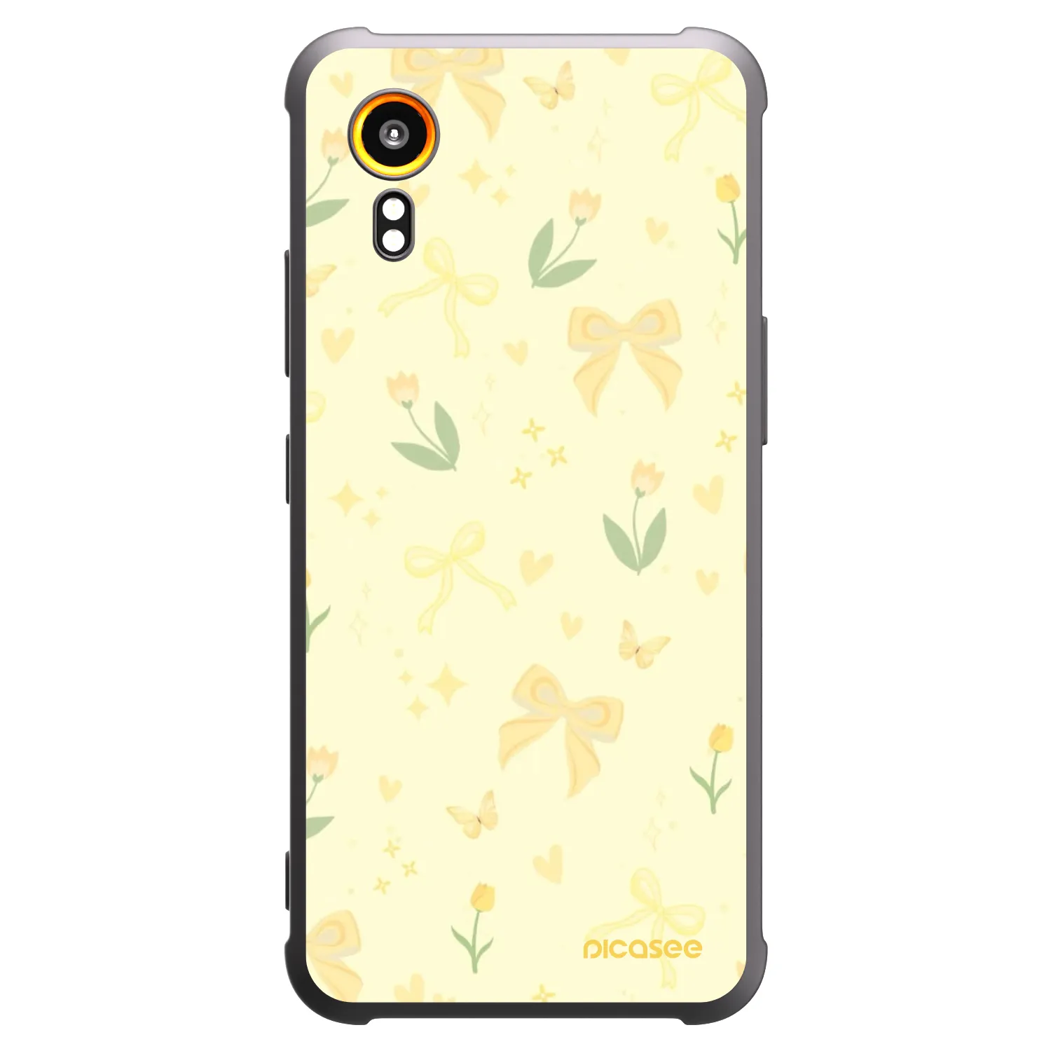Picasee silikonski črni ovitek za Samsung Galaxy Xcover 7 - Honey Blossom