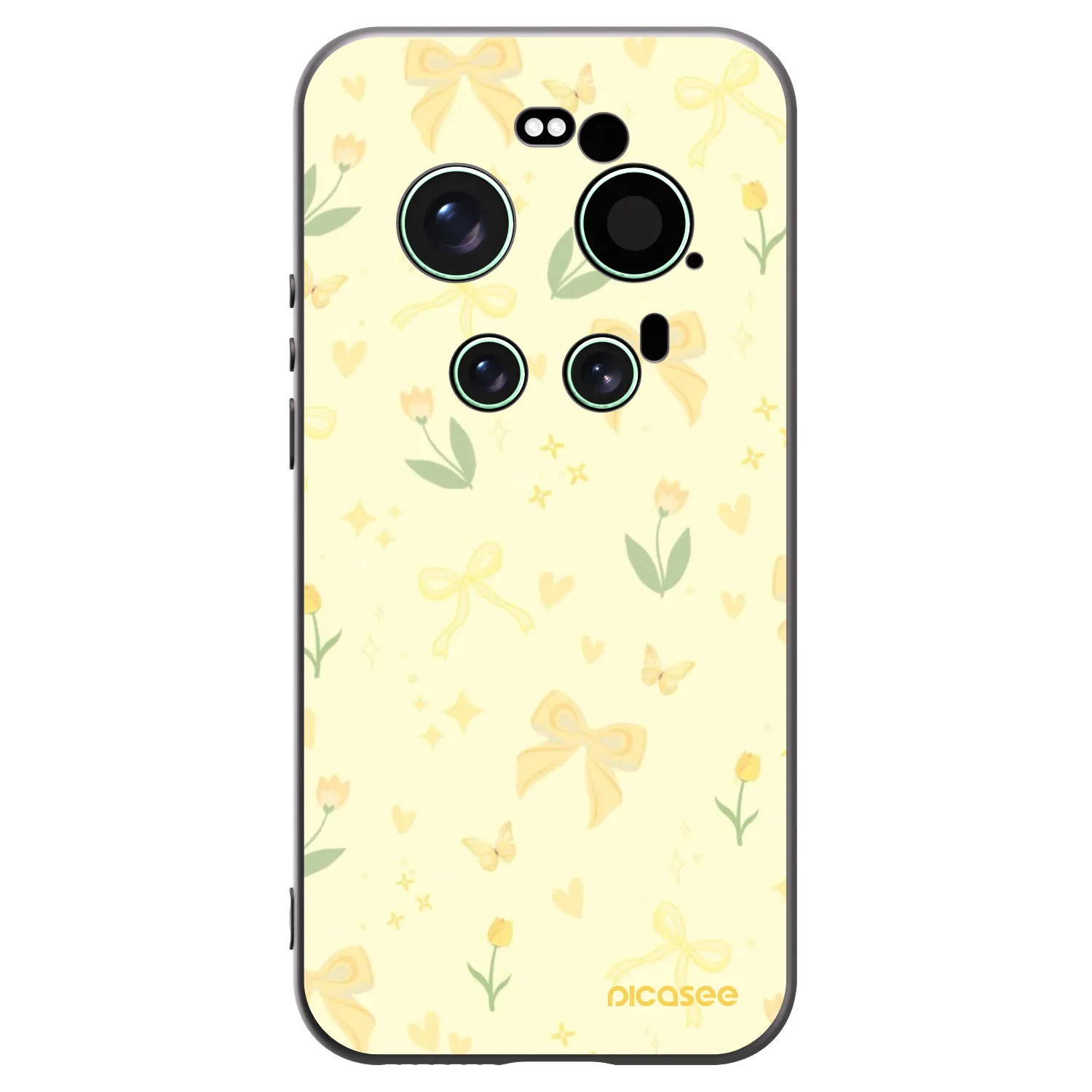 Picasee silikonski črni ovitek za Xiaomi 17 Ultra - Honey Blossom