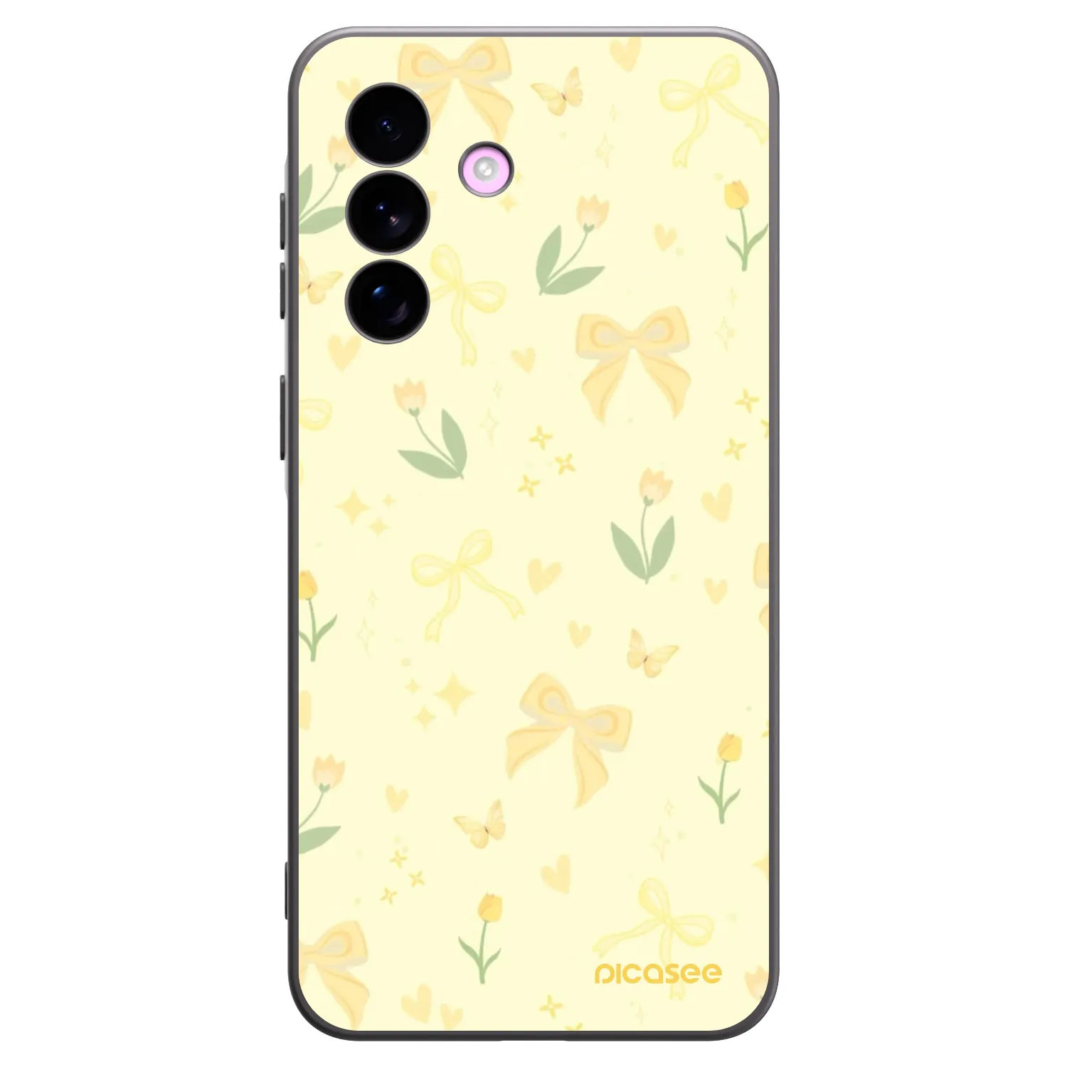 Picasee silikonski črni ovitek za Samsung Galaxy A57 5G - Honey Blossom