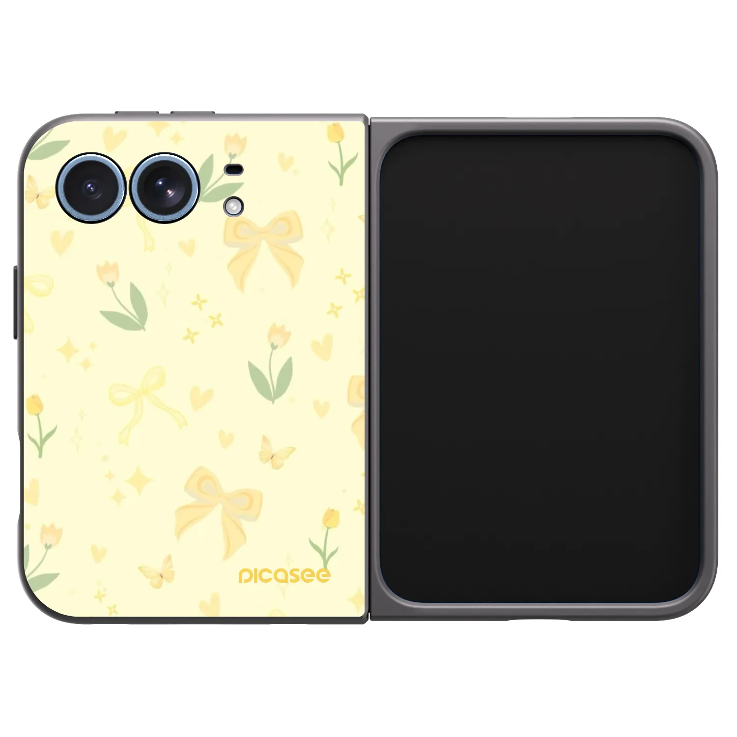 Picasee silikonski črni ovitek za Apple iPhone Duo - Honey Blossom
