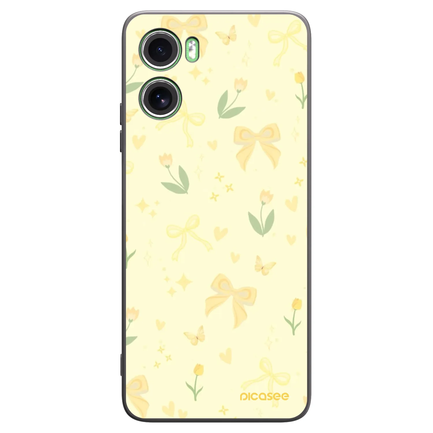 Picasee silikonski črni ovitek za Motorola Moto G06 - Honey Blossom