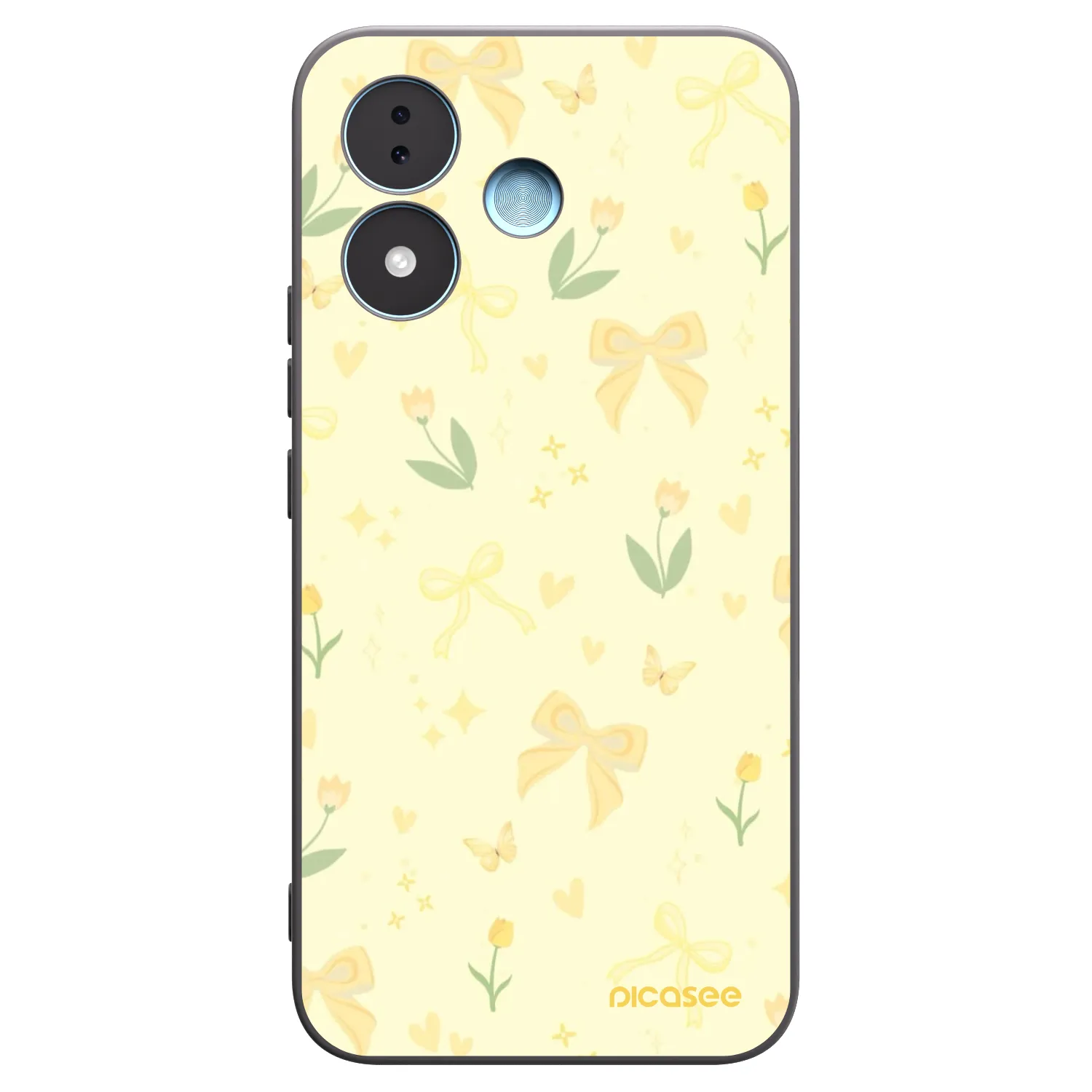 Picasee silikonski črni ovitek za Xiaomi Redmi Note 17 5G - Honey Blossom