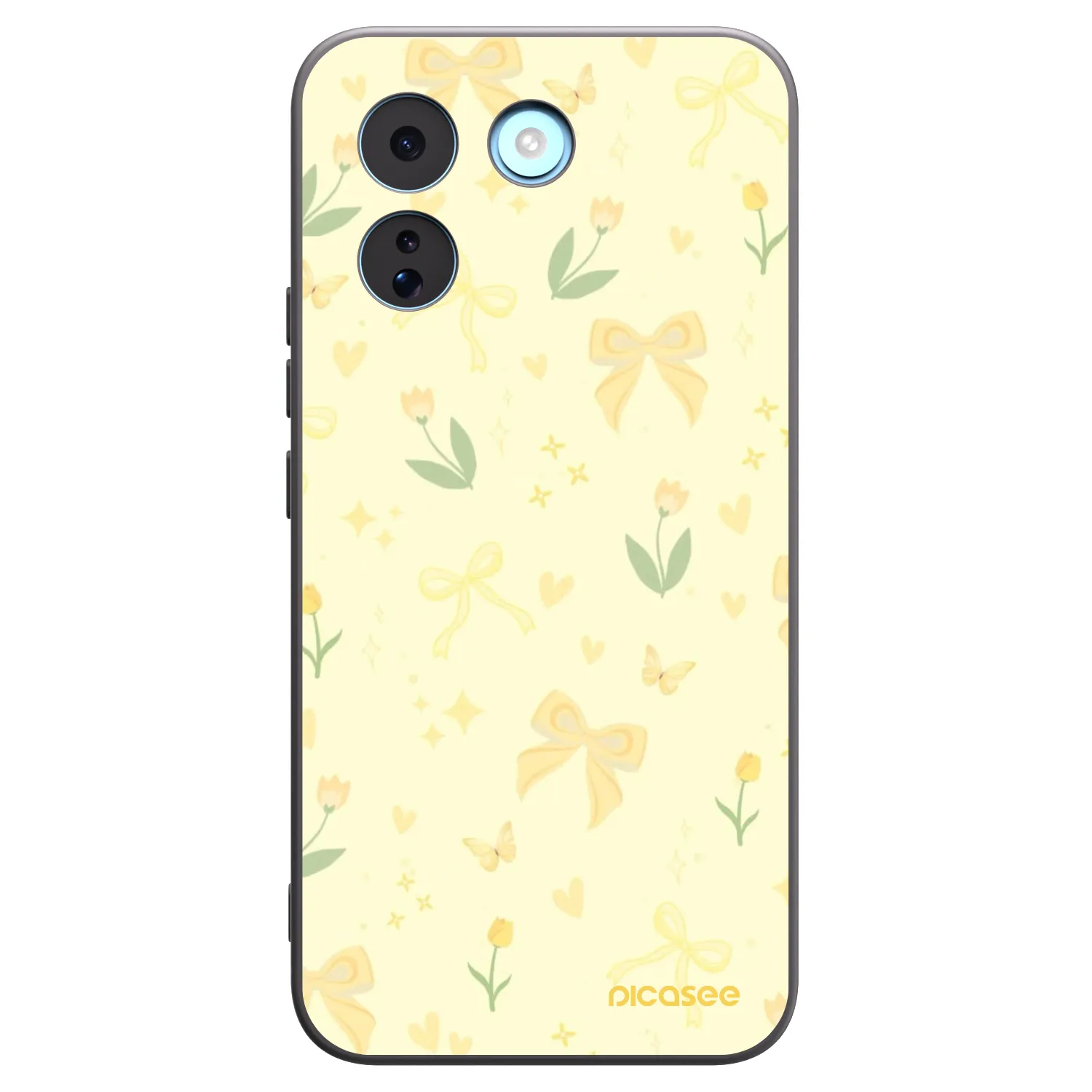 Picasee silikonski črni ovitek za Xiaomi Redmi Note 17 Pro MAX 5G - Honey Blossom
