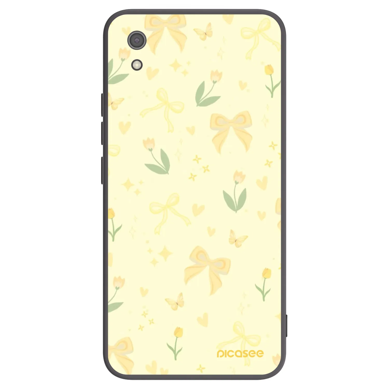 Picasee silikonski črni ovitek za Xiaomi Redmi 7A - Honey Blossom
