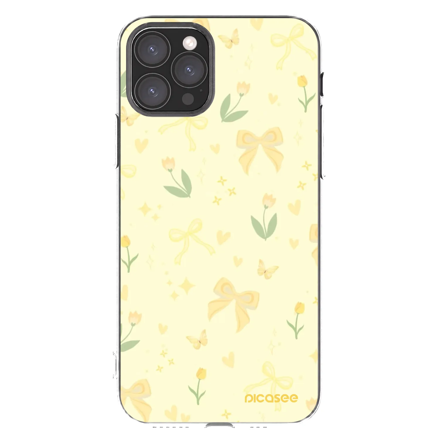 Picasee silikonski prozorni ovitek za Apple iPhone 11 Pro - Honey Blossom