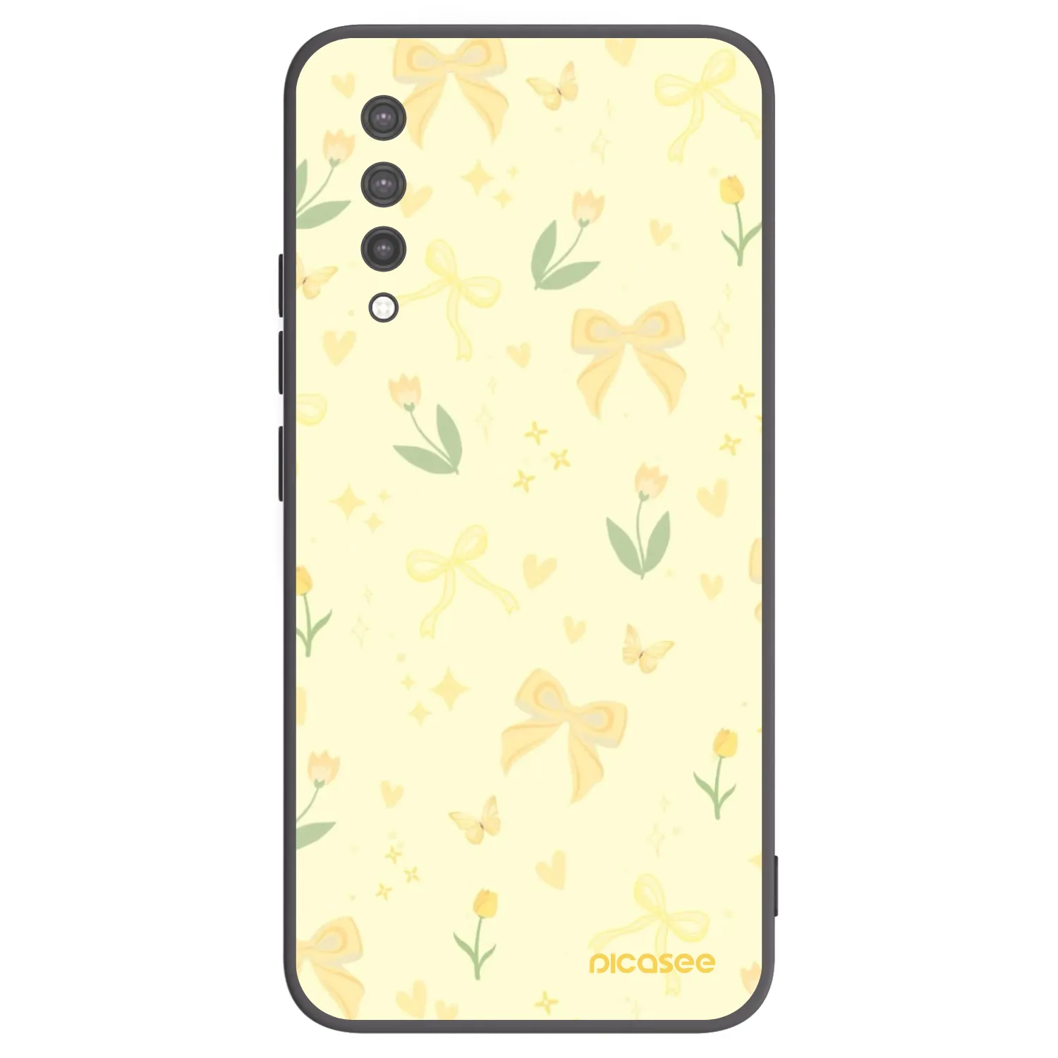 Picasee silikonski črni ovitek za Xiaomi Mi 9 Lite - Honey Blossom