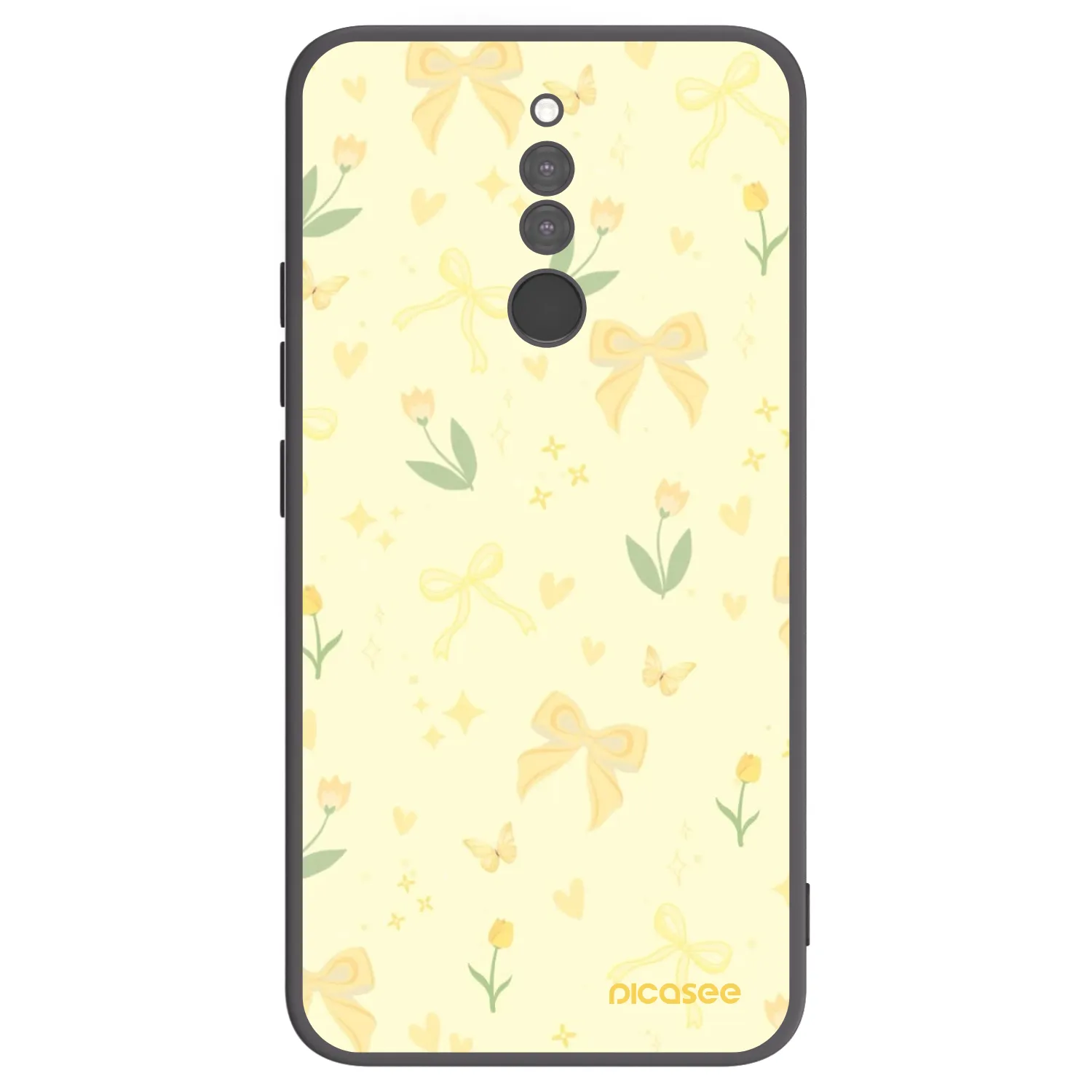 Picasee silikonski črni ovitek za Xiaomi Redmi 8 - Honey Blossom