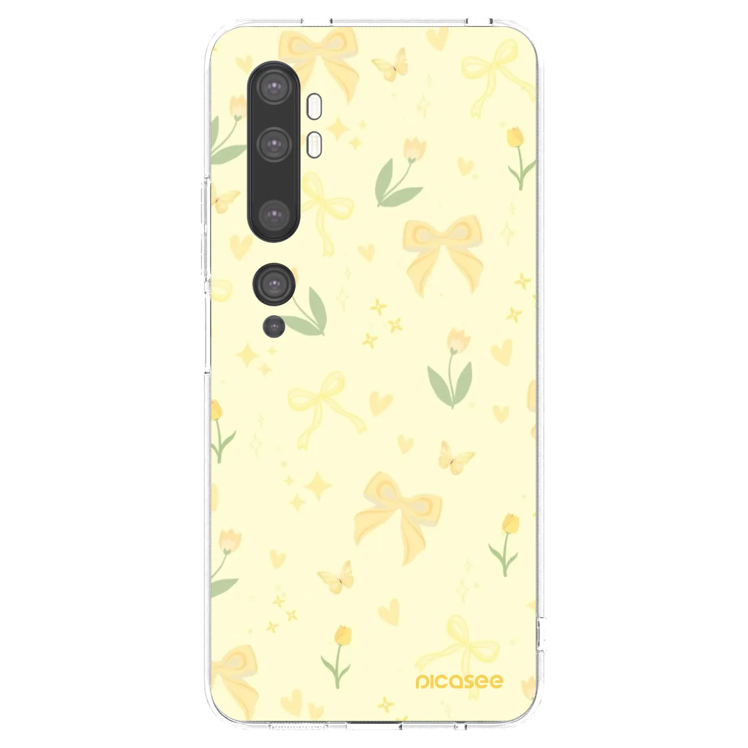Picasee silikonski prozorni ovitek za Xiaomi Mi Note 10 (Pro) - Honey Blossom