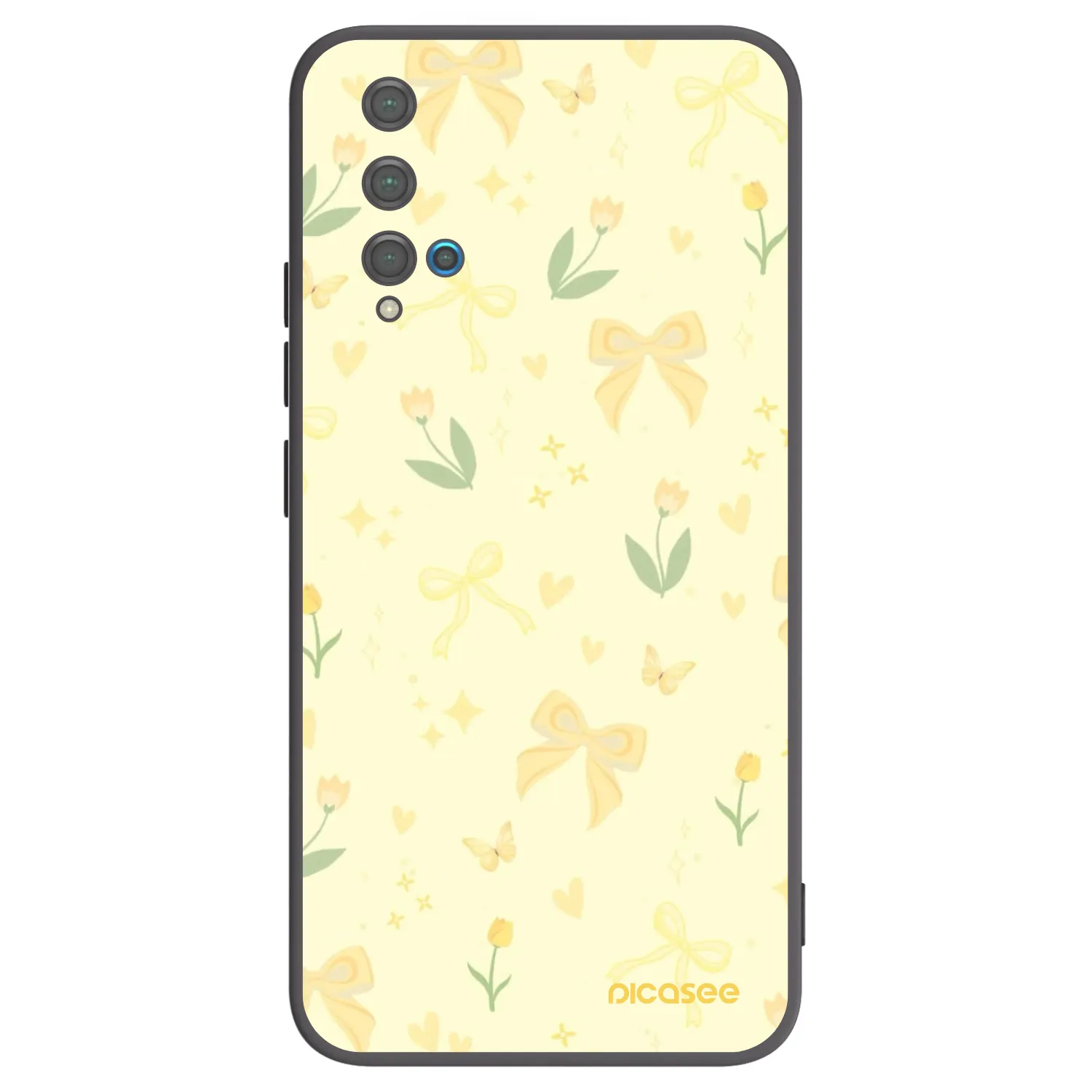 Picasee silikonski črni ovitek za Huawei Nova 5T - Honey Blossom